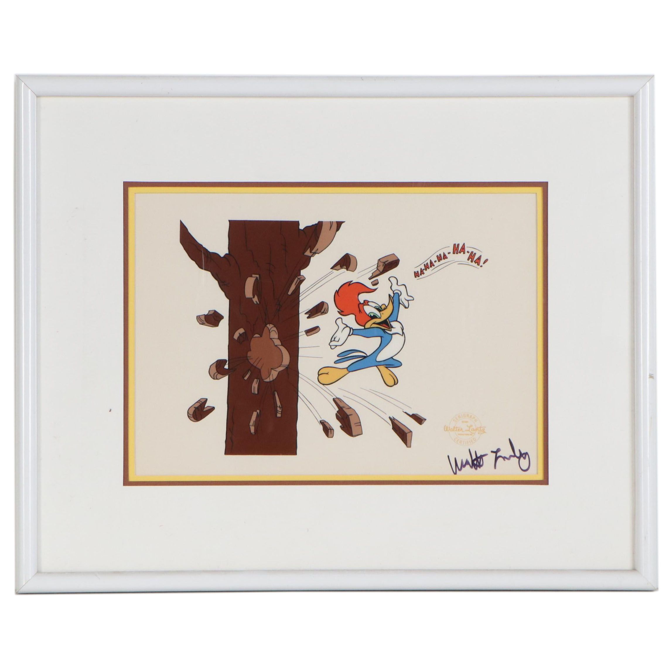 Walter Lantz Animation Serigraph of Woody Woodpecker