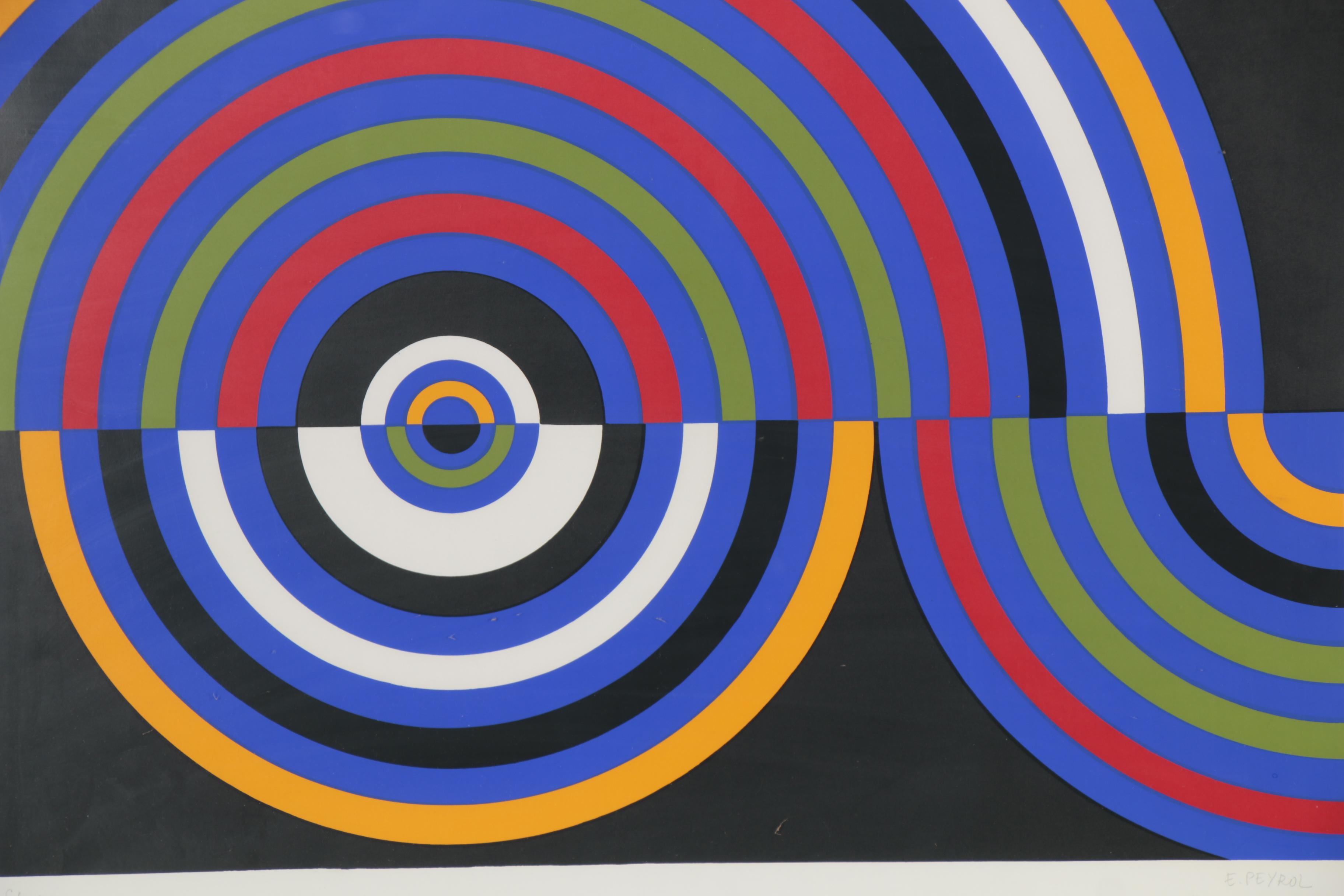 E. Peyrol Serigraph "Specimen," Late 20th Century