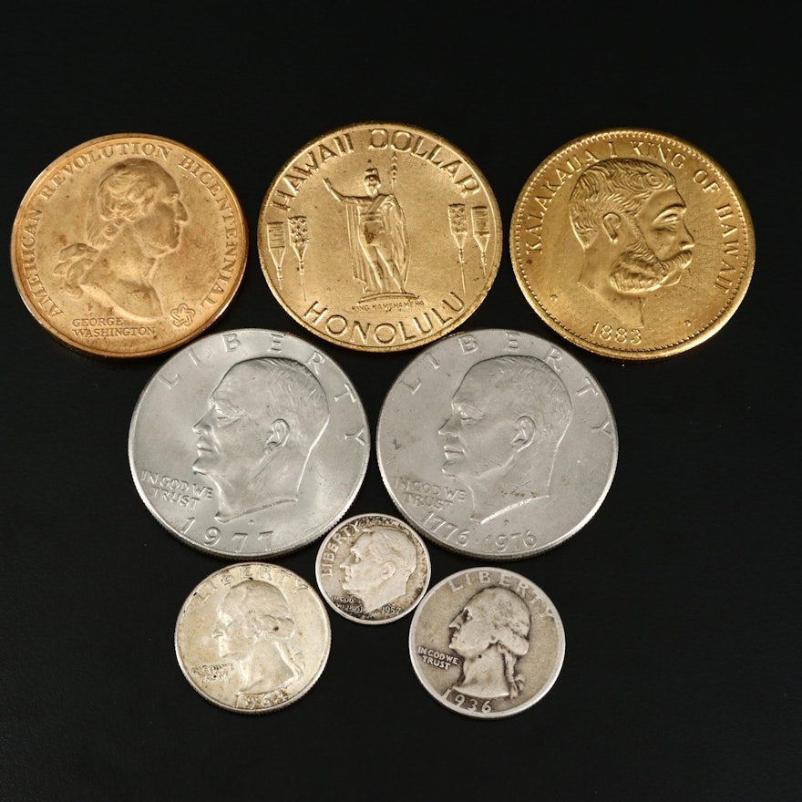 Collection of US Coins, Medals and Tokens