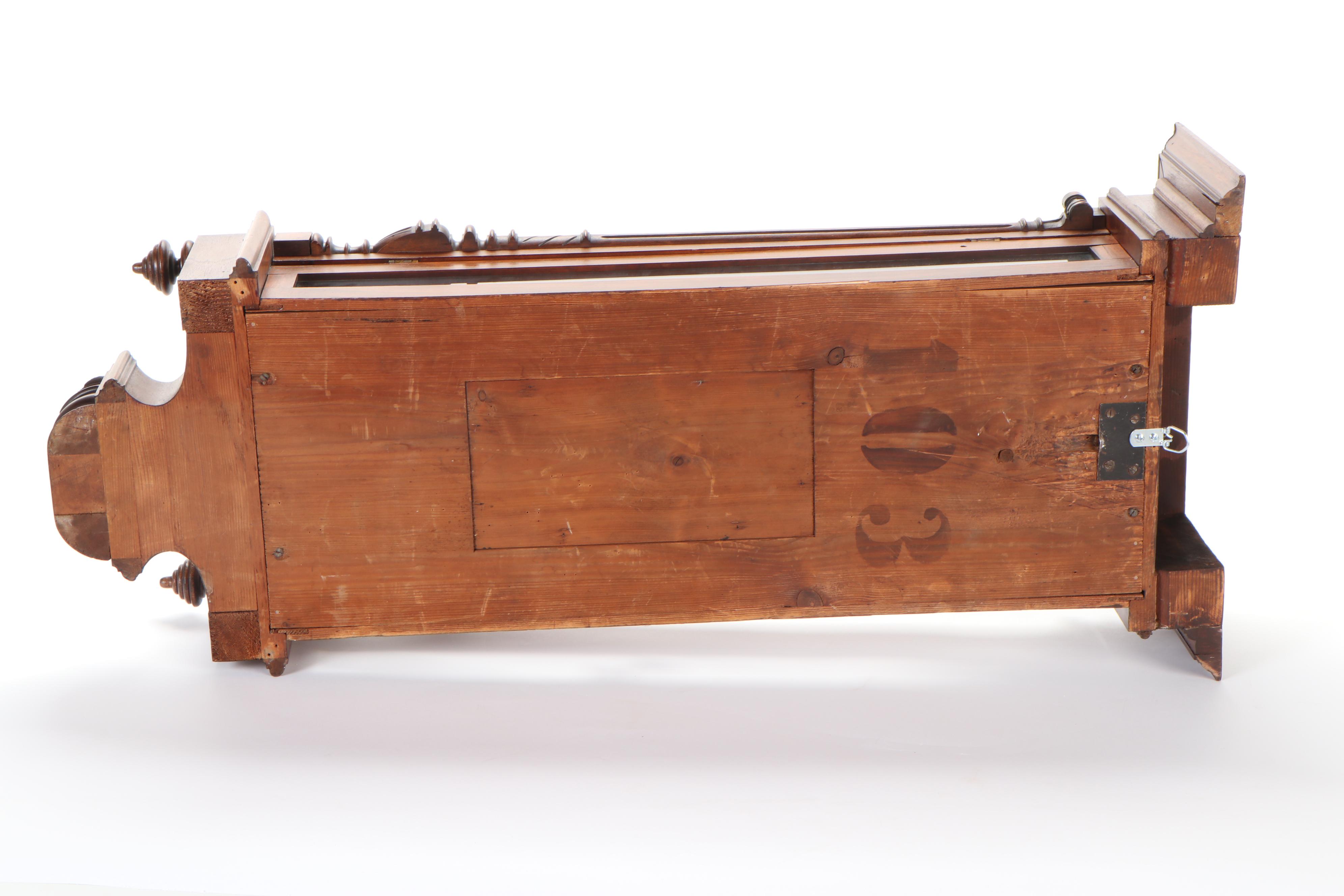 Continental Walnut Vienna Regulator Wall Clock, Late 19th Century