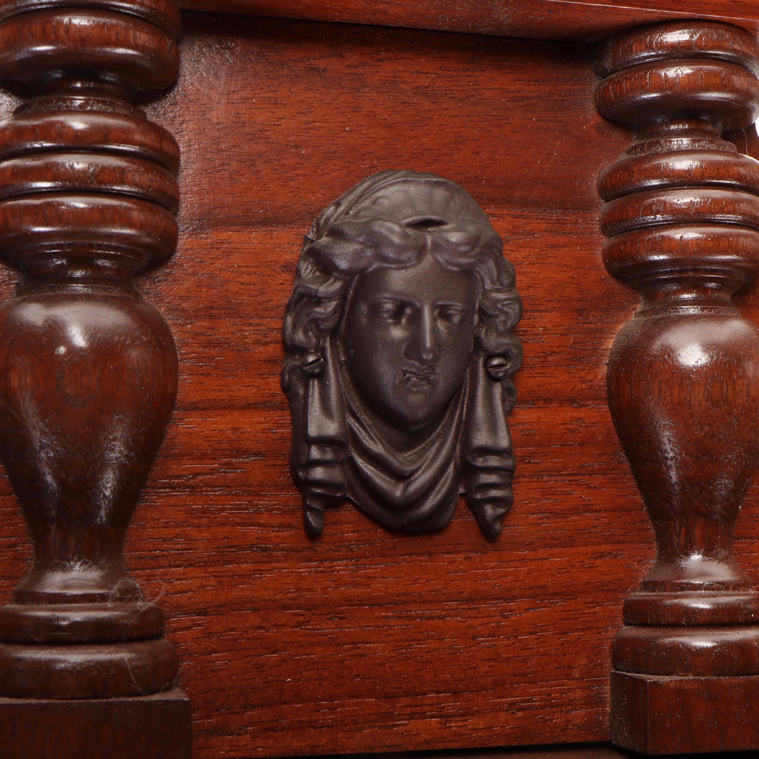 Continental Walnut Vienna Regulator Wall Clock, Late 19th Century