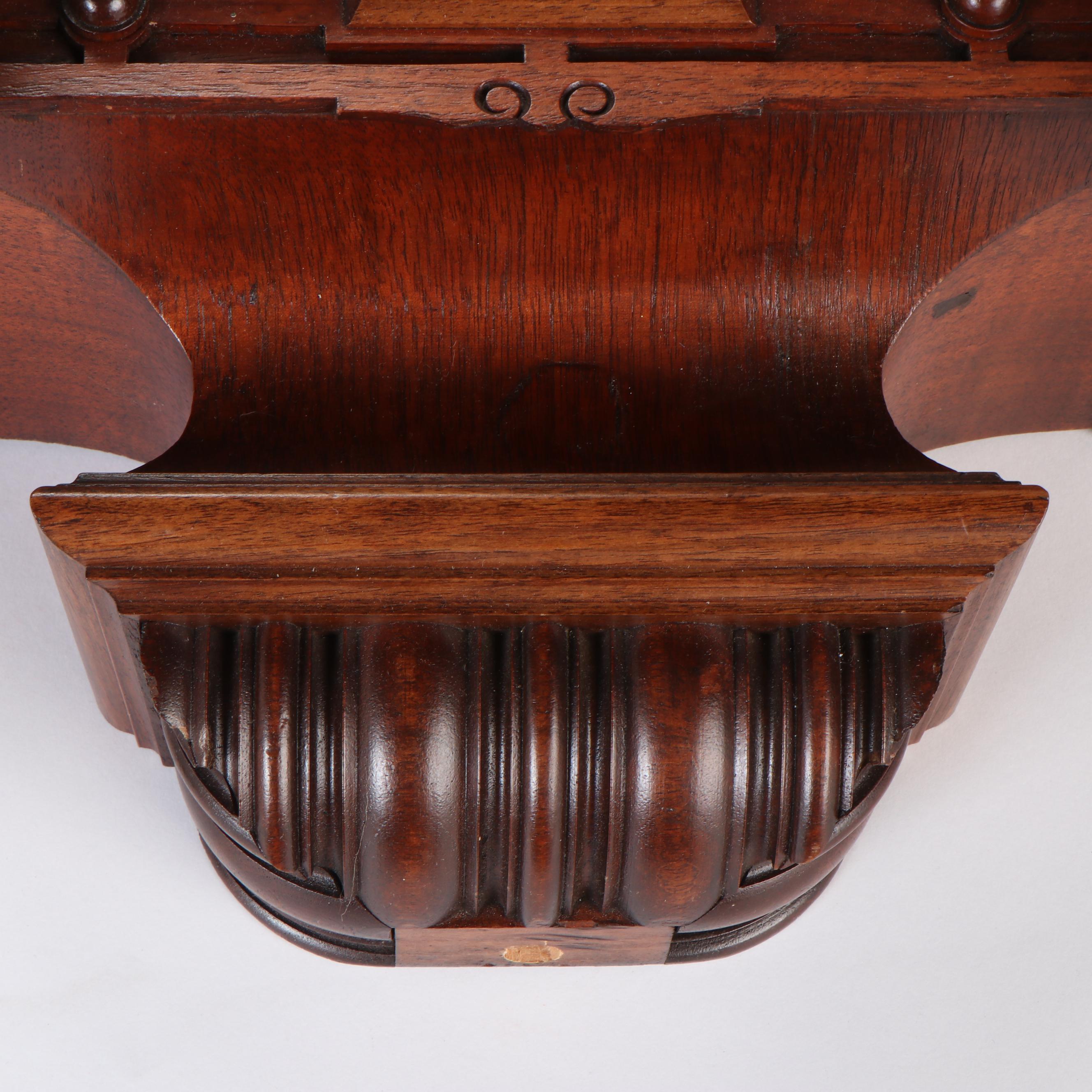 Continental Walnut Vienna Regulator Wall Clock, Late 19th Century