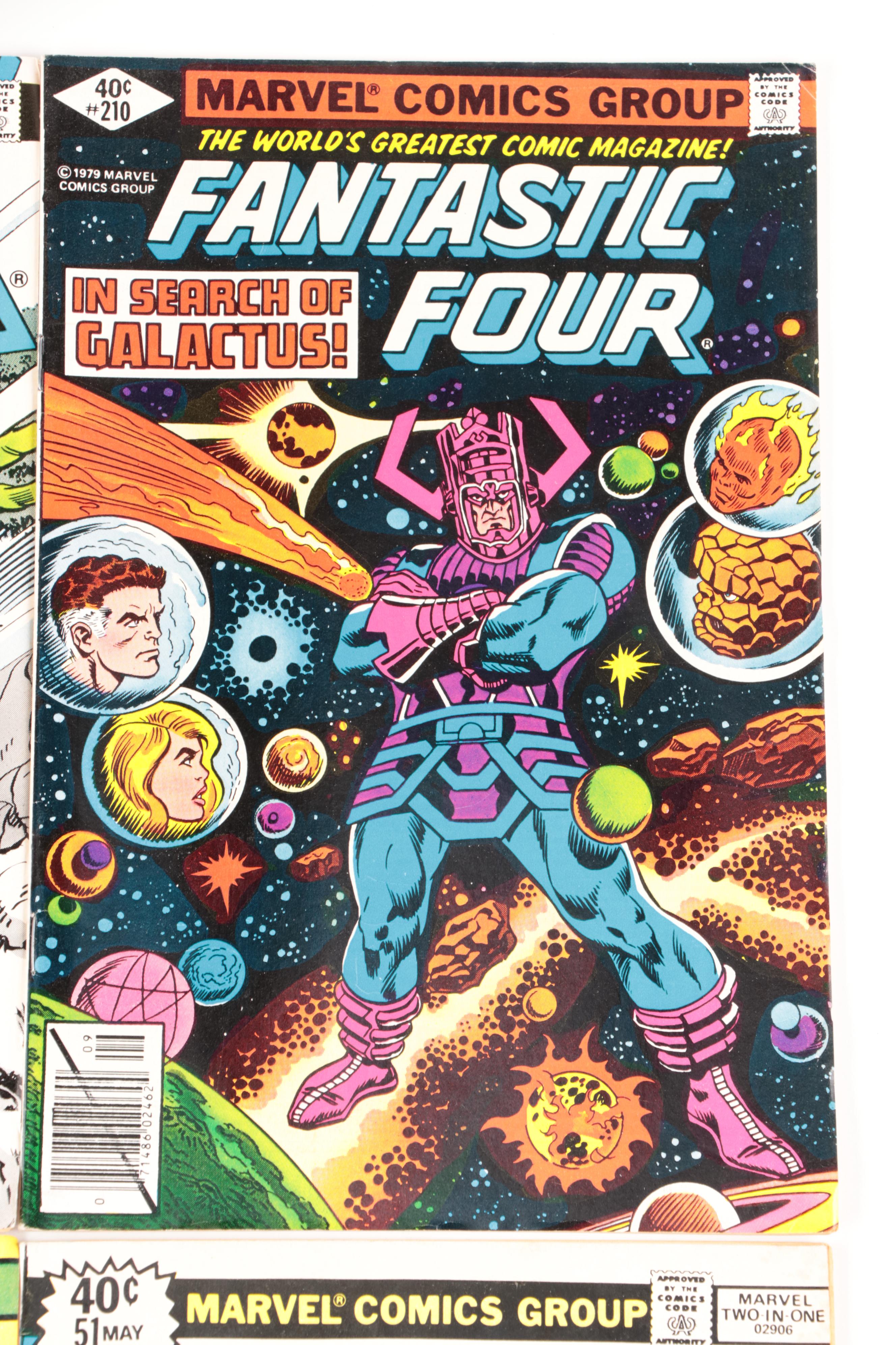 1970s Marvel Comics Including "Captain America" and "The Incredible Hulk"