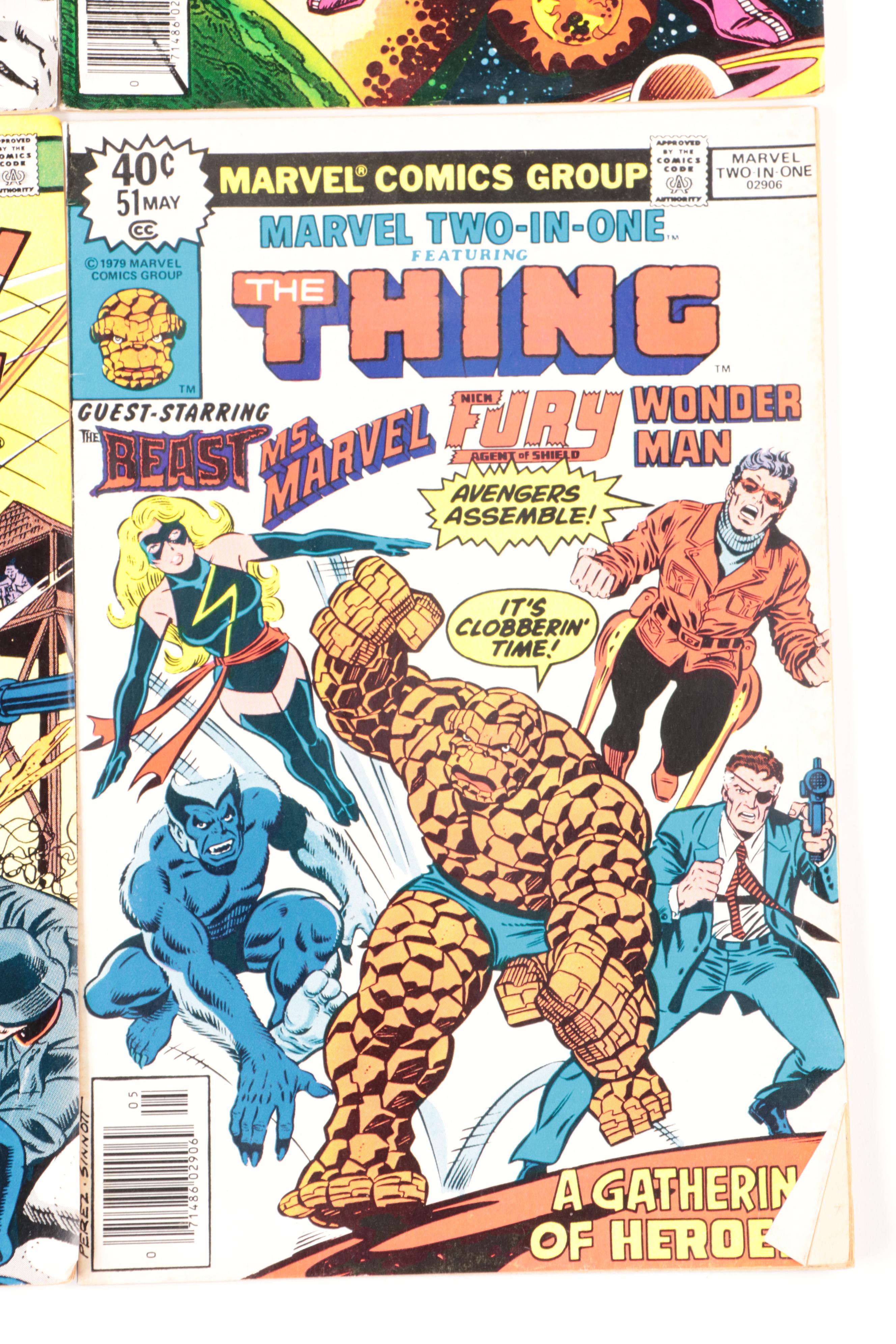 1970s Marvel Comics Including "Captain America" and "The Incredible Hulk"