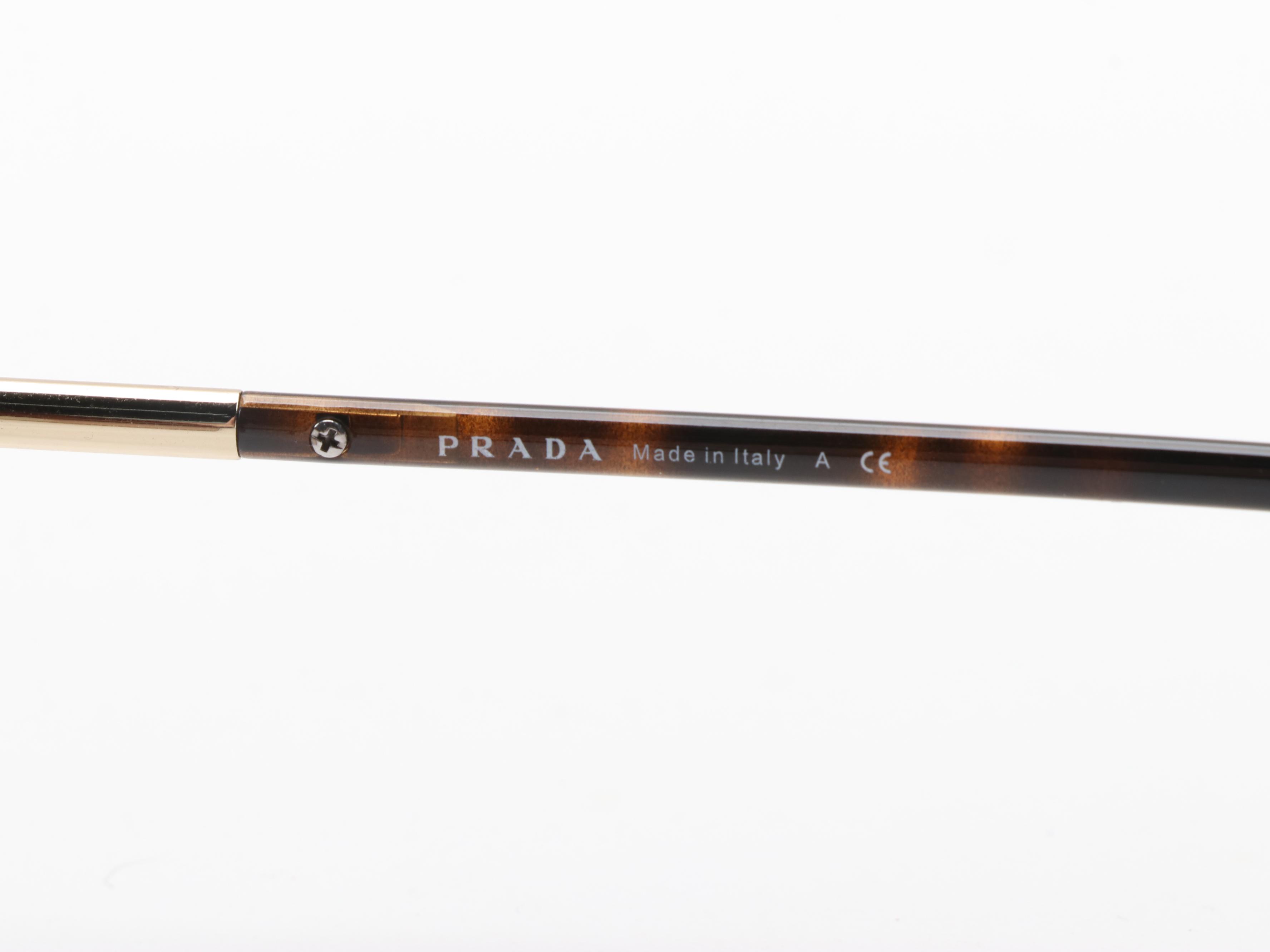 Prada Aviator SPR-51M Sunglasses with Case