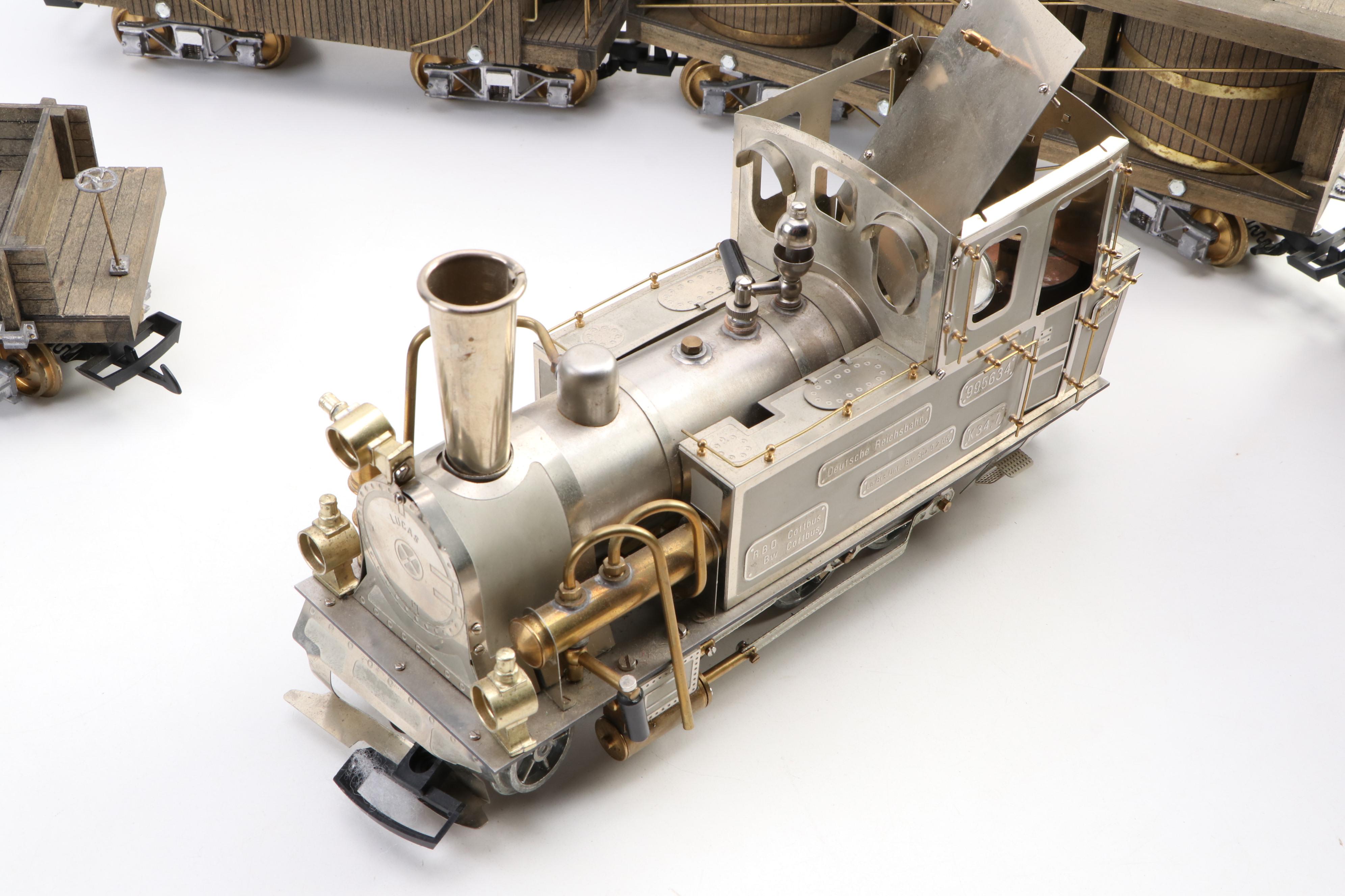 Wilesco Lucas Deutsche Reichsbahn Steam Locomotive and Cars