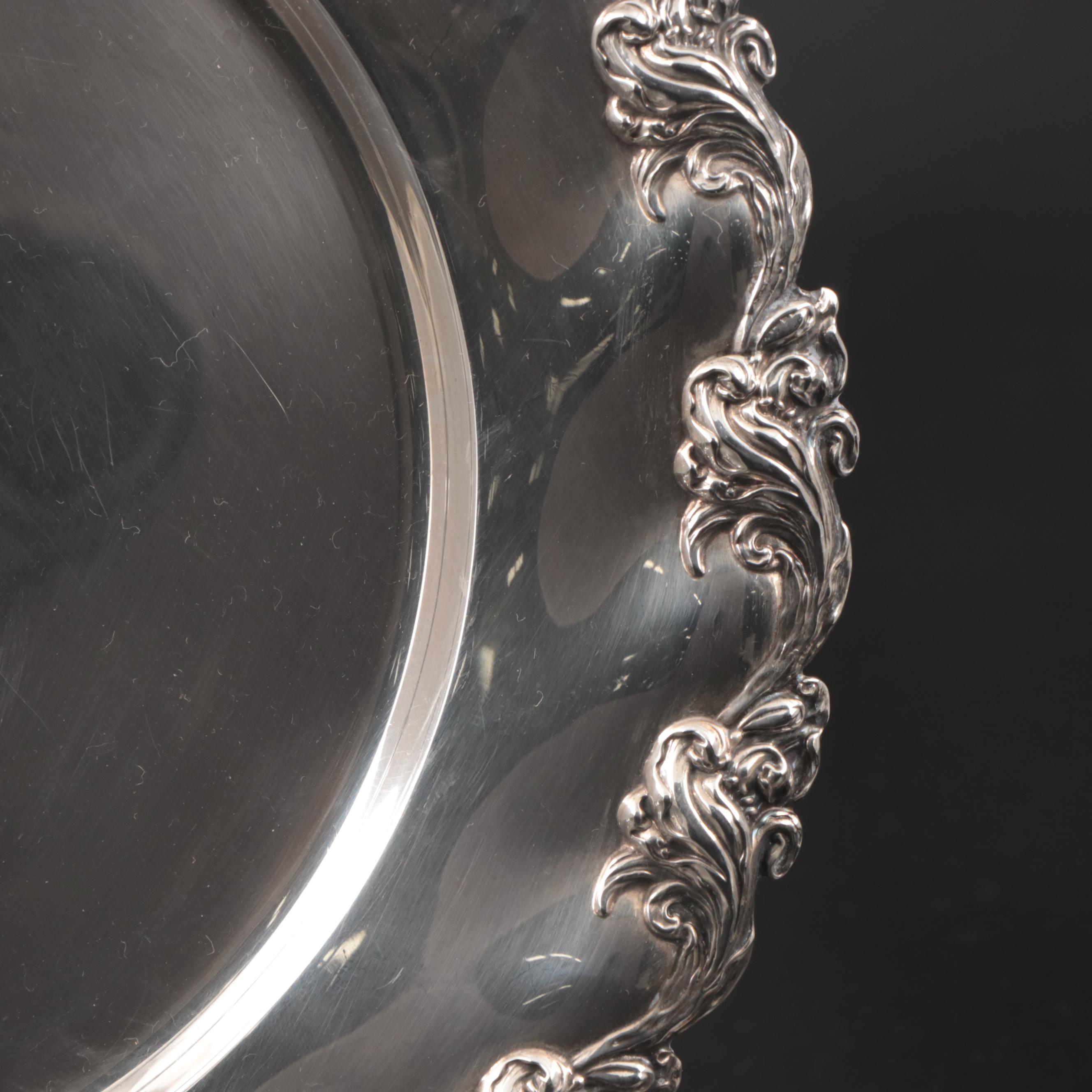 Mauser Manufacturing Co. Sterling Silver Plates, Late 19th/Early 20th Century