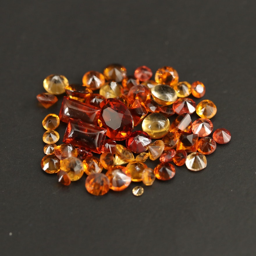 Loose 8.04 CTW Faceted Citrines