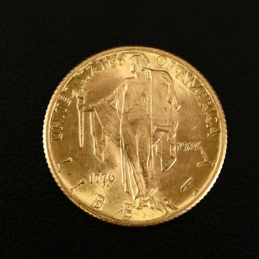 1926 U.S. Sesquicentennial Commemorative Gold Quarter Eagle