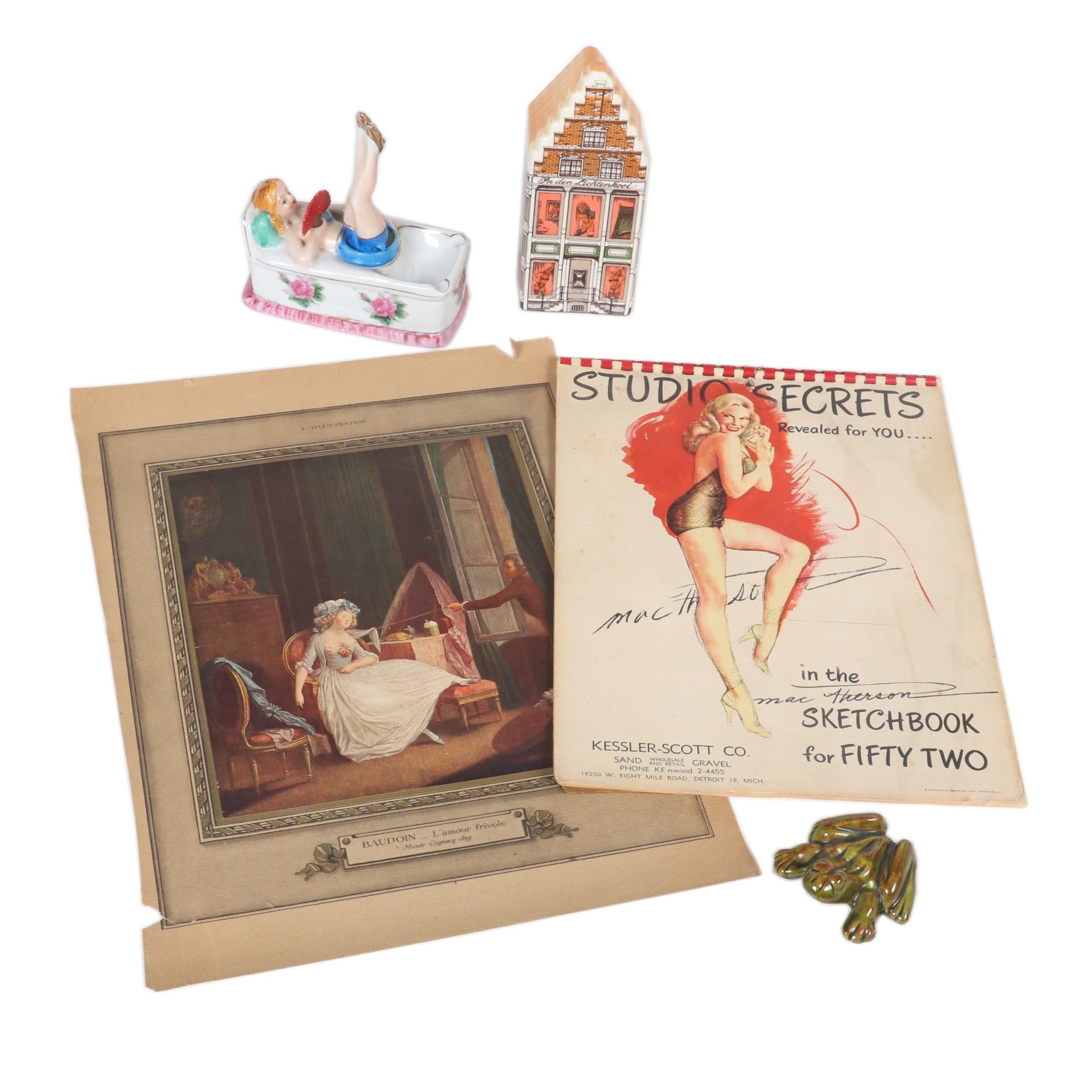Mac Therson Pin-Up Models "Studio Secrets" Calendar, Ashtray, and More