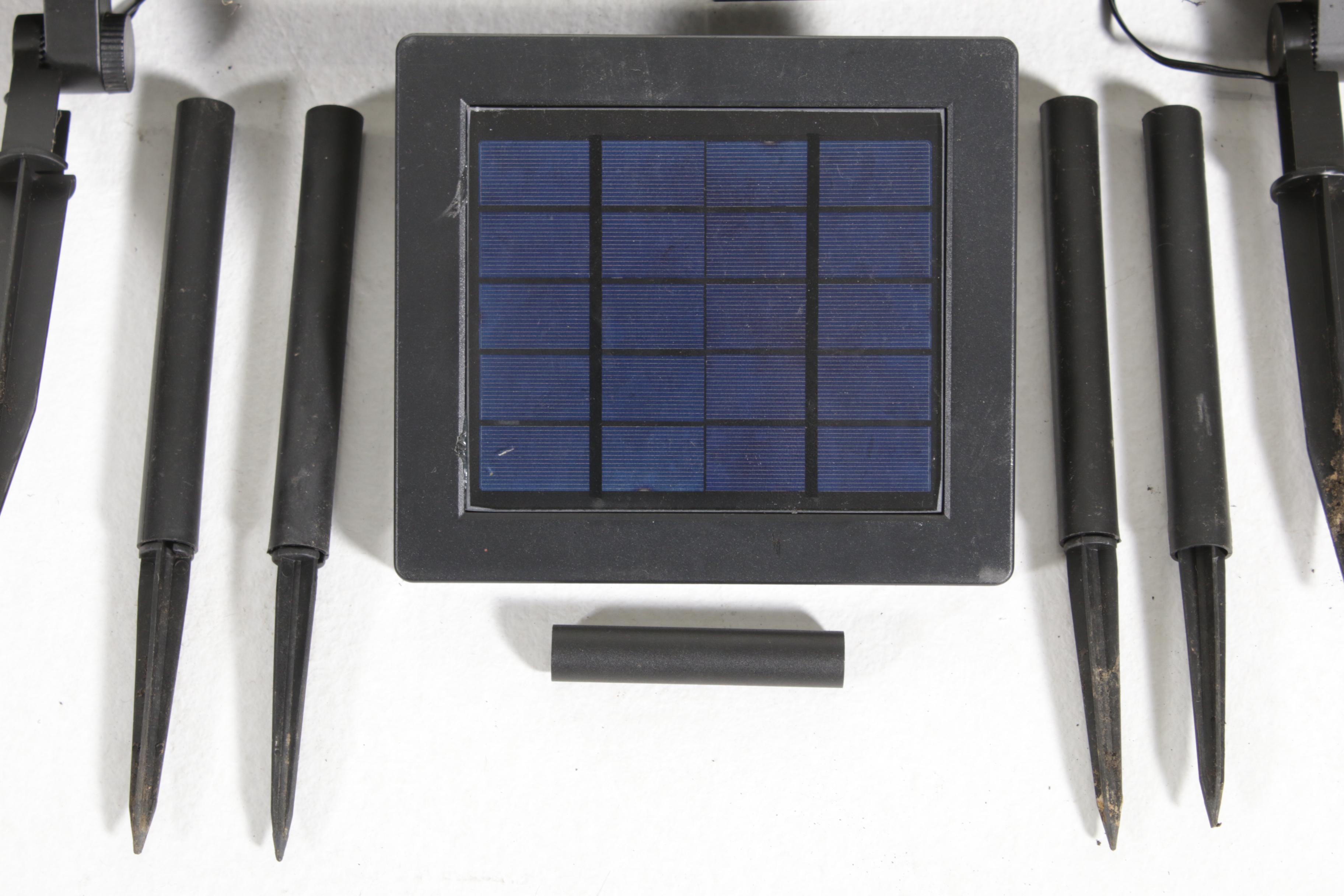 Hampton Bay Solar Black Outdoor Integrated LED Landscape Lighting