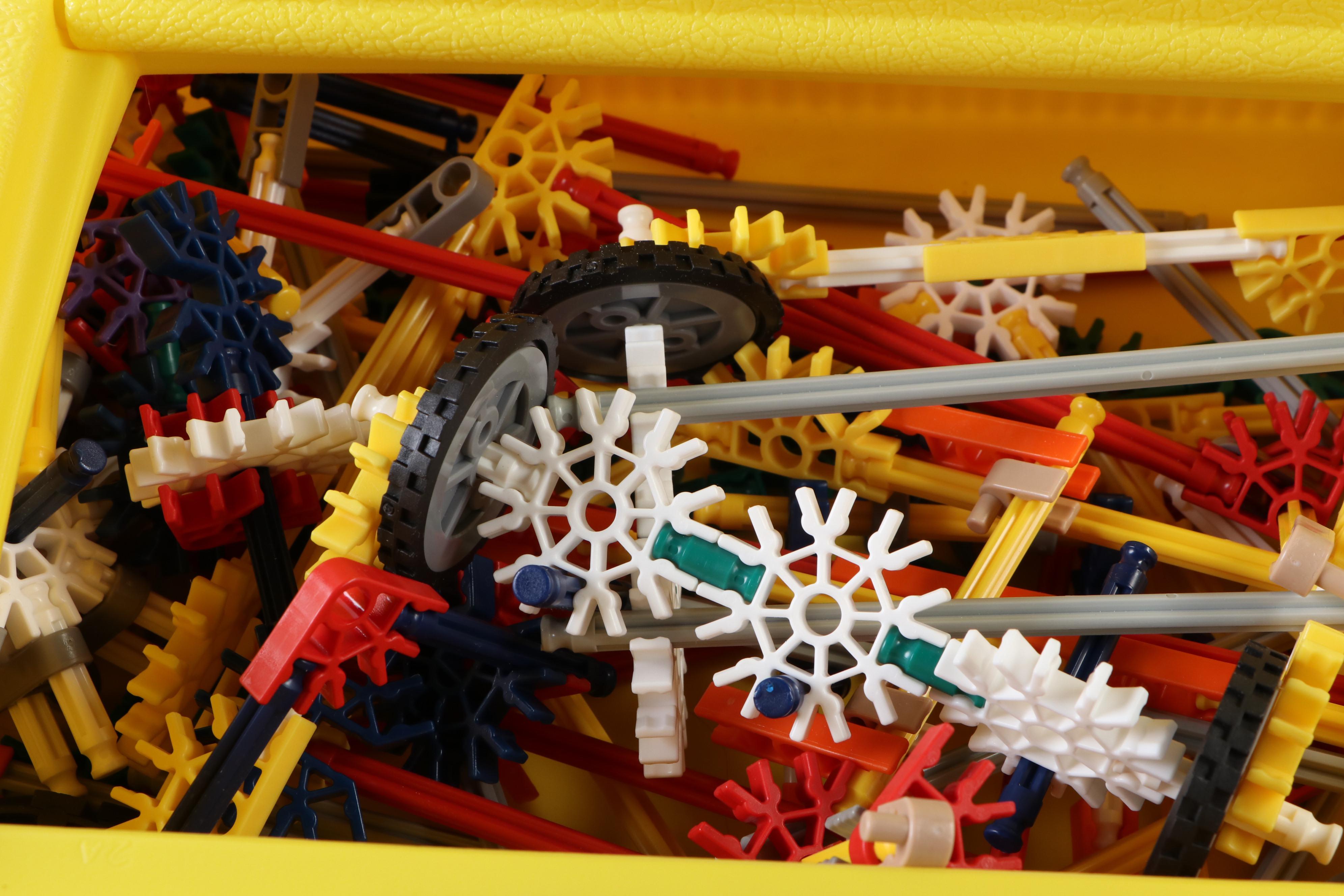 K'NEX "Big Ball Factory" Building Kit and Darda "Super System" Racetrack Kit