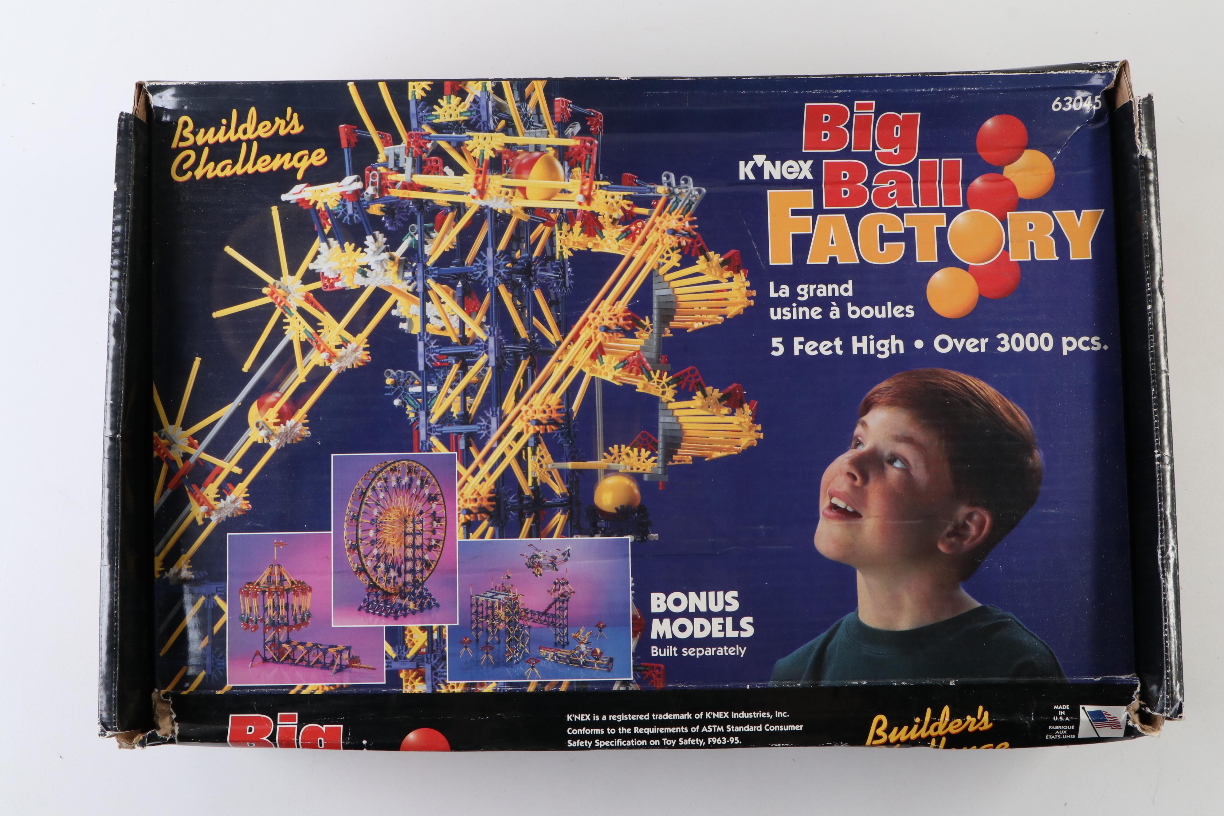 K'NEX "Big Ball Factory" Building Kit and Darda "Super System" Racetrack Kit