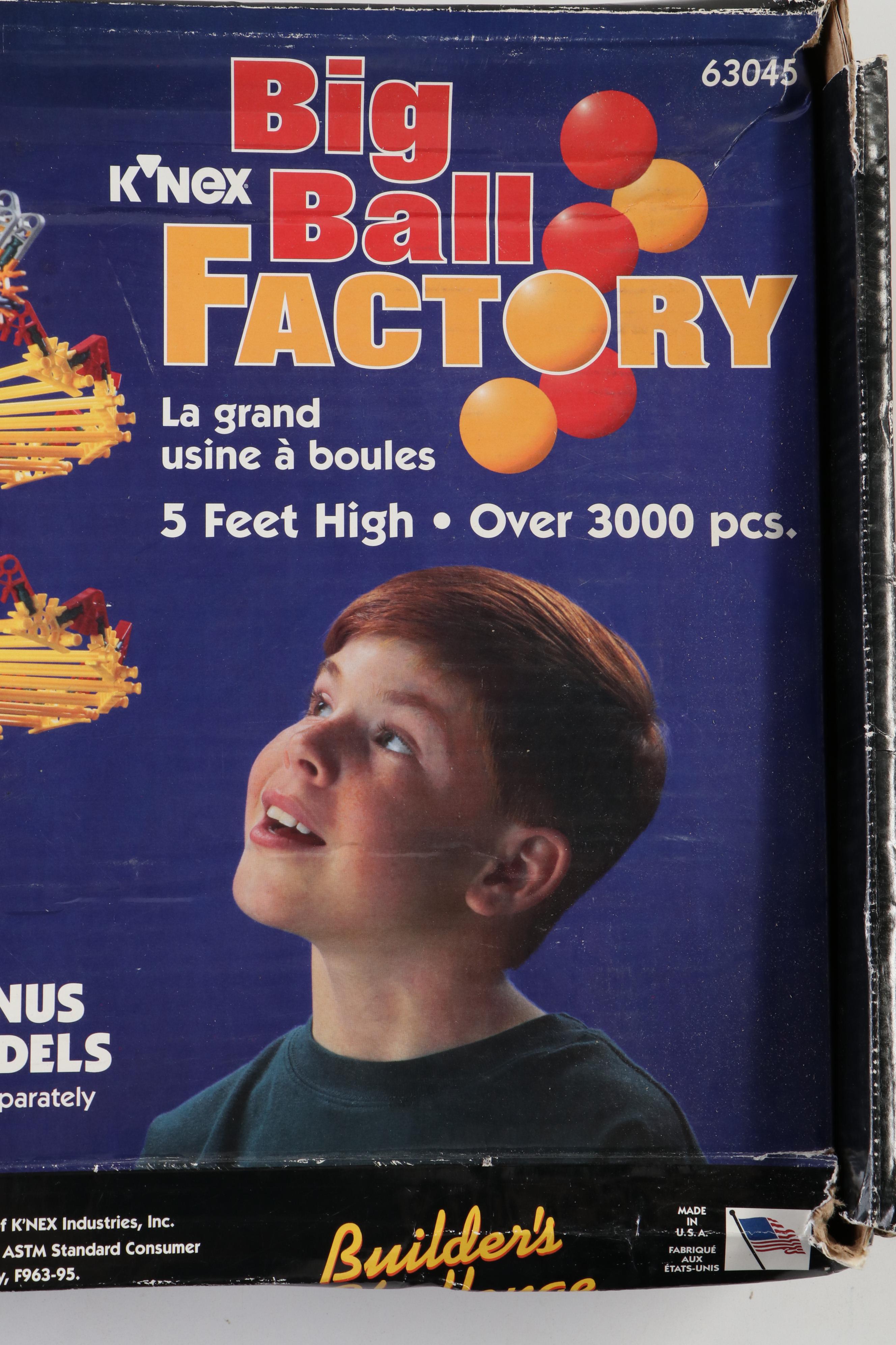 K'NEX "Big Ball Factory" Building Kit and Darda "Super System" Racetrack Kit