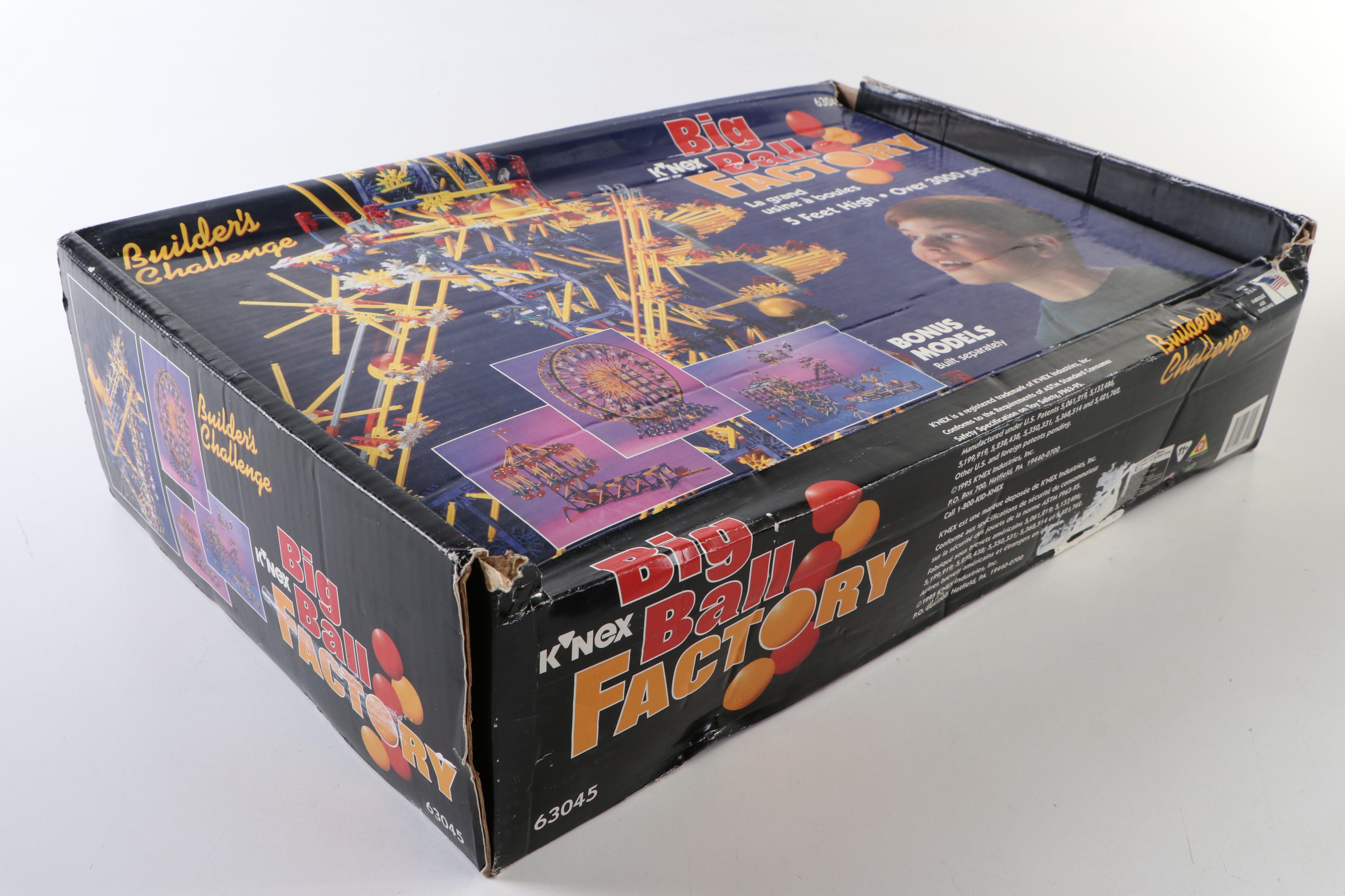 K'NEX "Big Ball Factory" Building Kit and Darda "Super System" Racetrack Kit