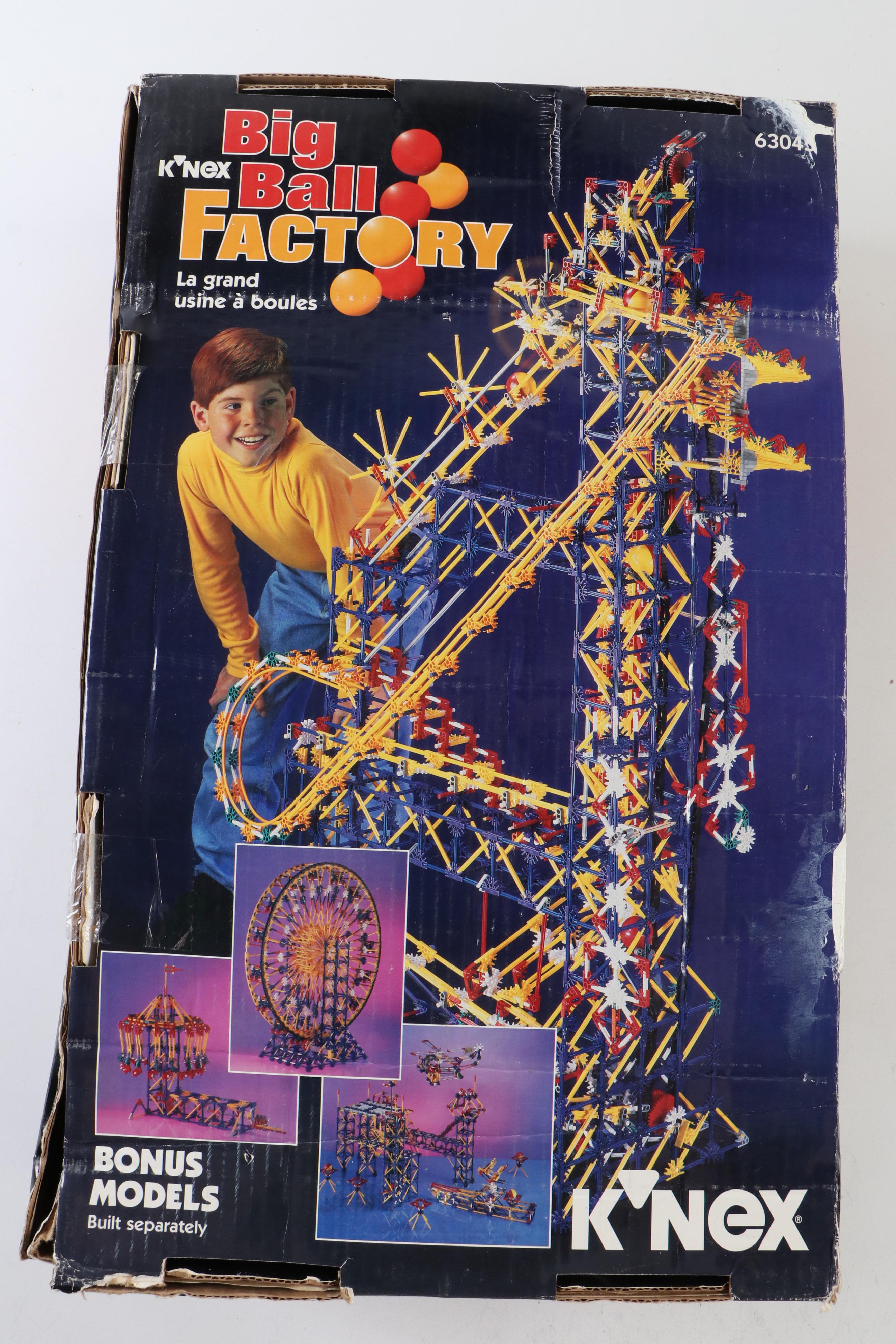 K'NEX "Big Ball Factory" Building Kit and Darda "Super System" Racetrack Kit