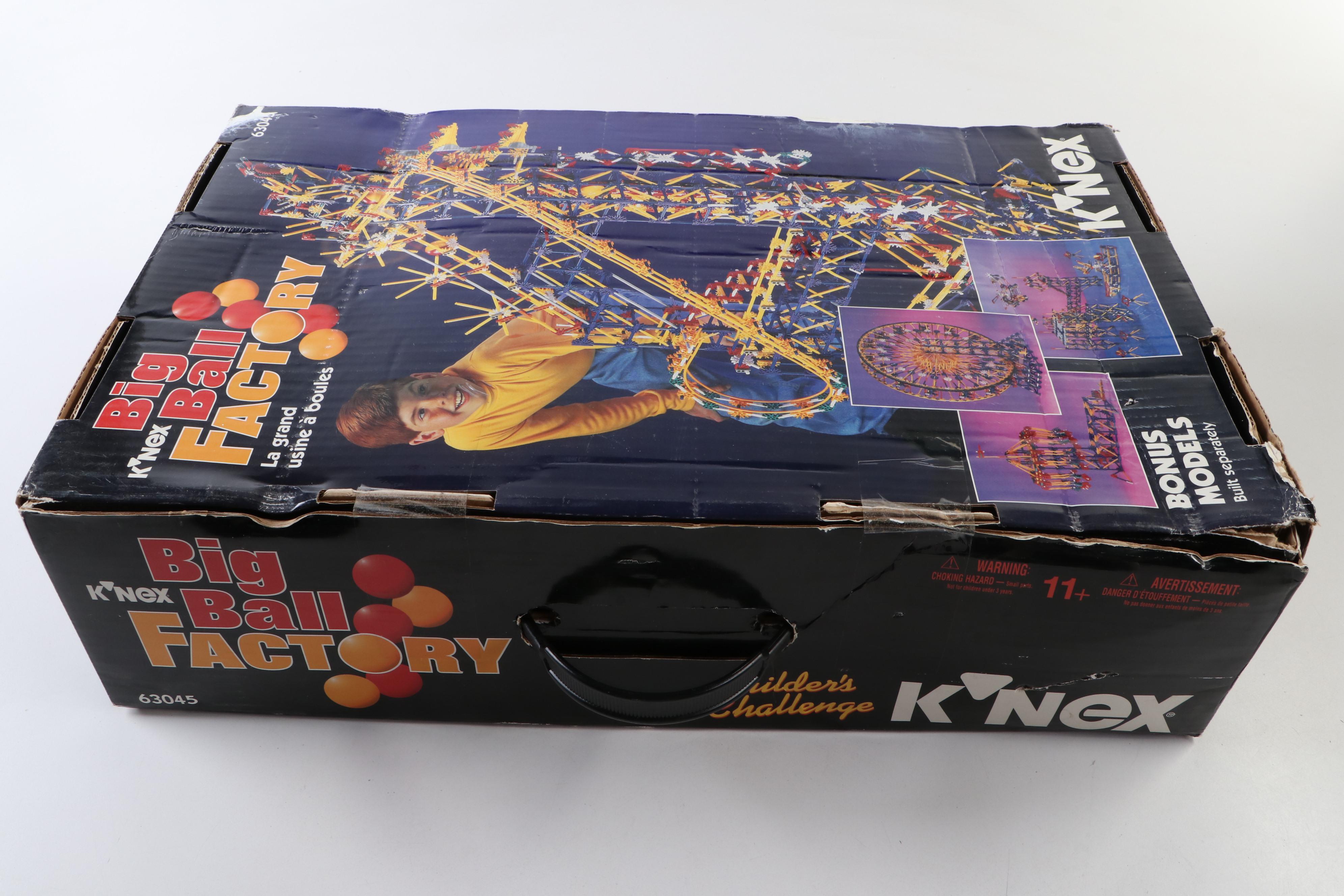 K'NEX "Big Ball Factory" Building Kit and Darda "Super System" Racetrack Kit