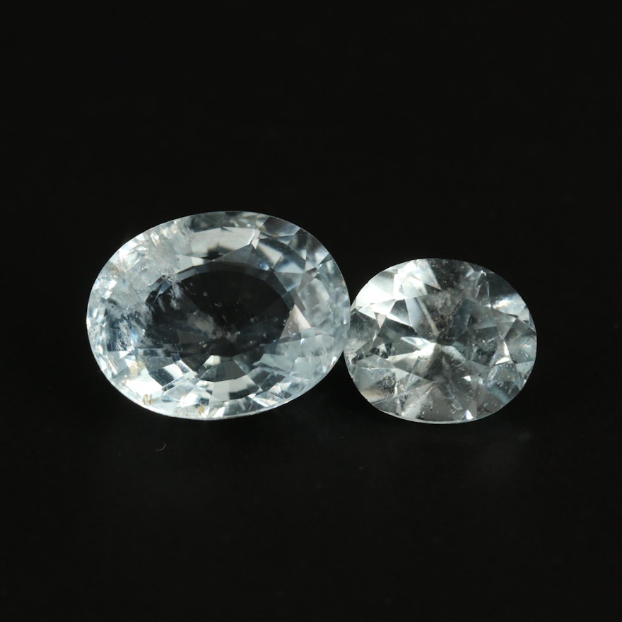 Loose 5.61 CTW Oval Faceted Aquamarines