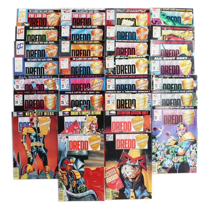 Collection of "The Law of Dredd" Comics