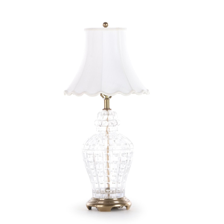 Fredrick Cooper Glass Table Lamp, Late 20th Century