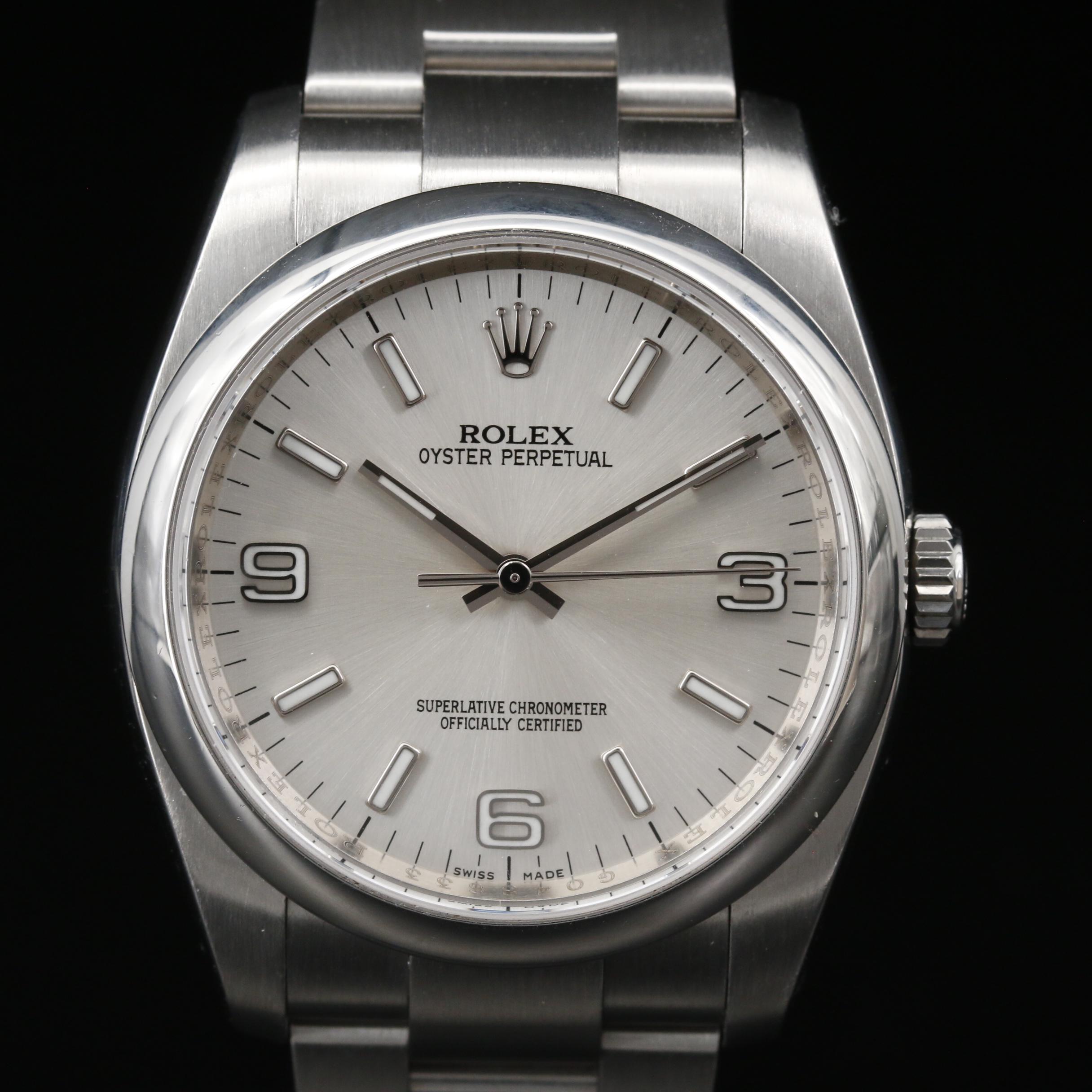 2010 Rolex Oyster Perpetual Stainless Steel Automatic Watch