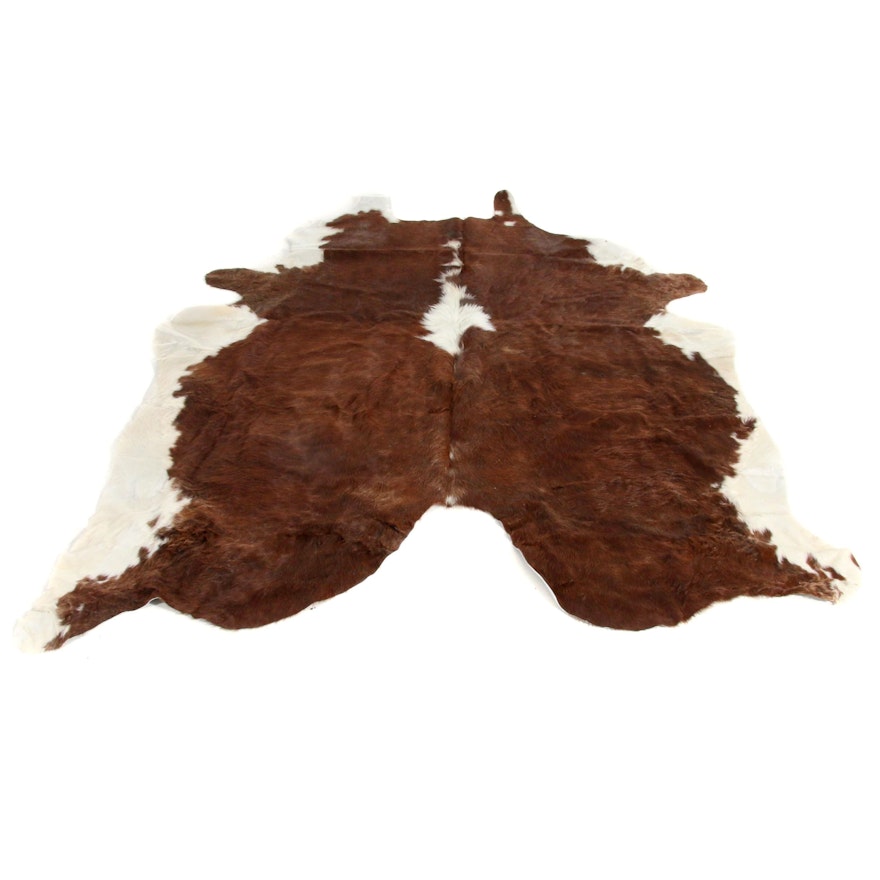 5'11 x 6'8 Natural Cowhide Rug