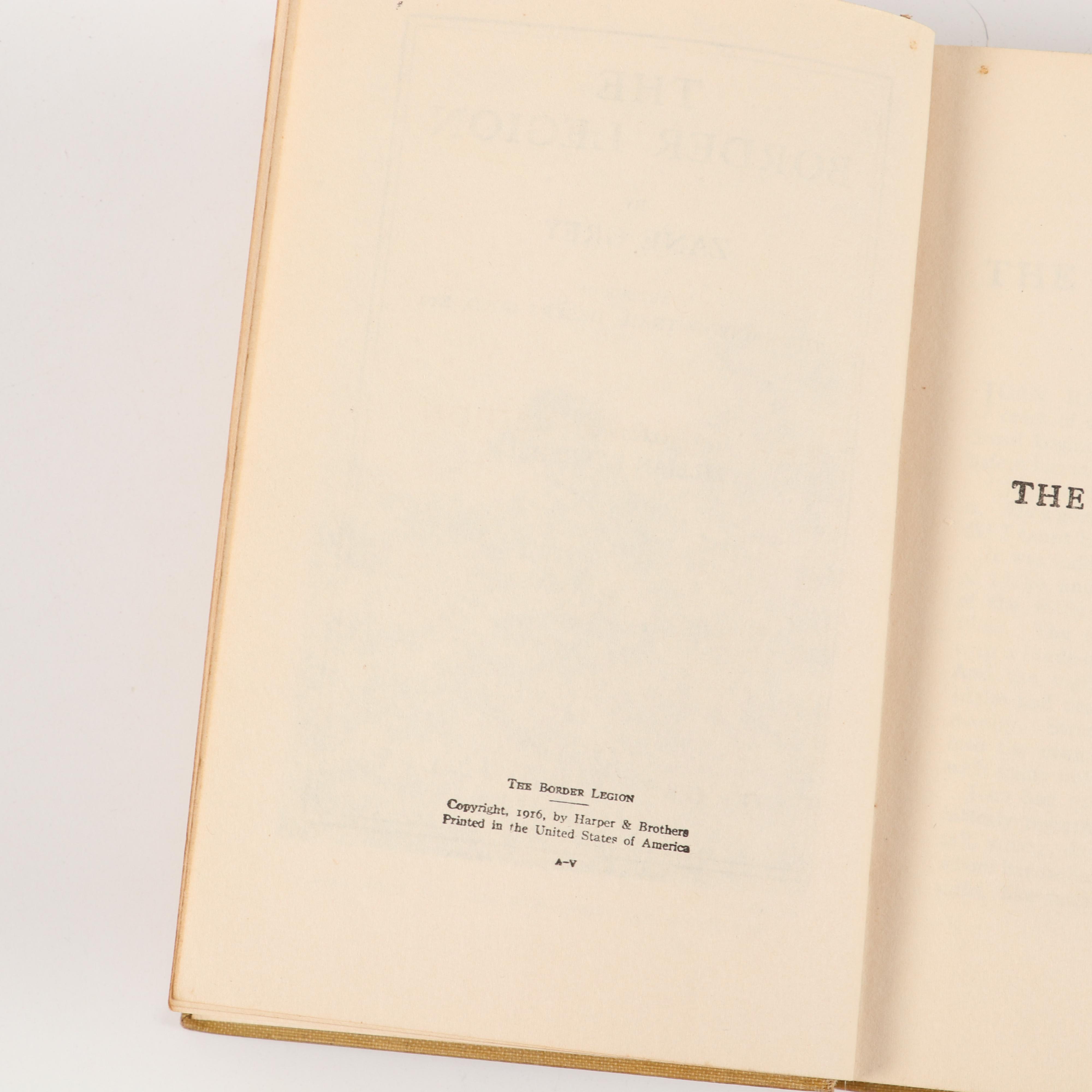 First Edition "The Call of the Canyon" and More Zane Grey Novels