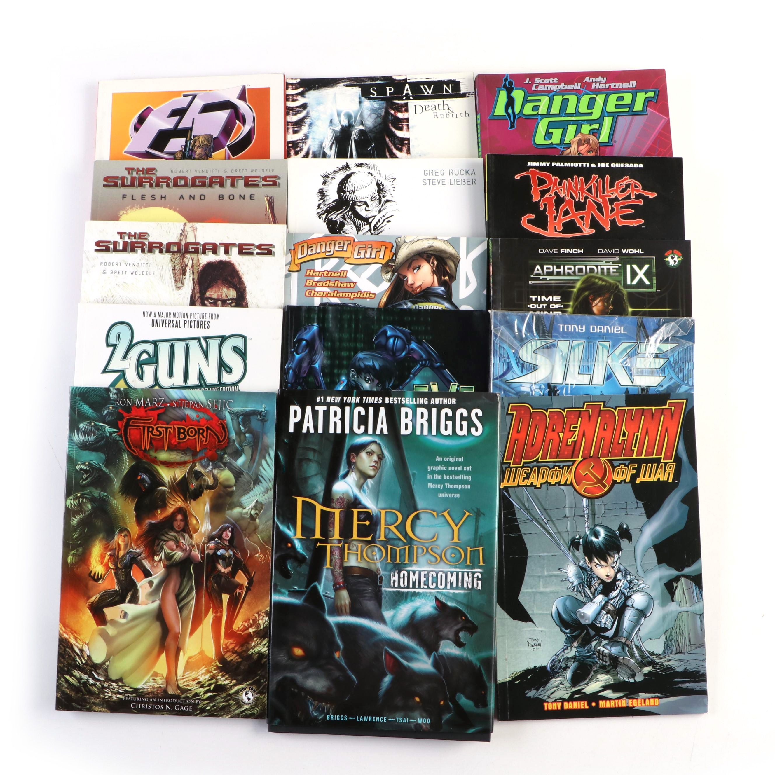 Graphic Novels Including "First Born," "Danger Girl," and "Whiteout"