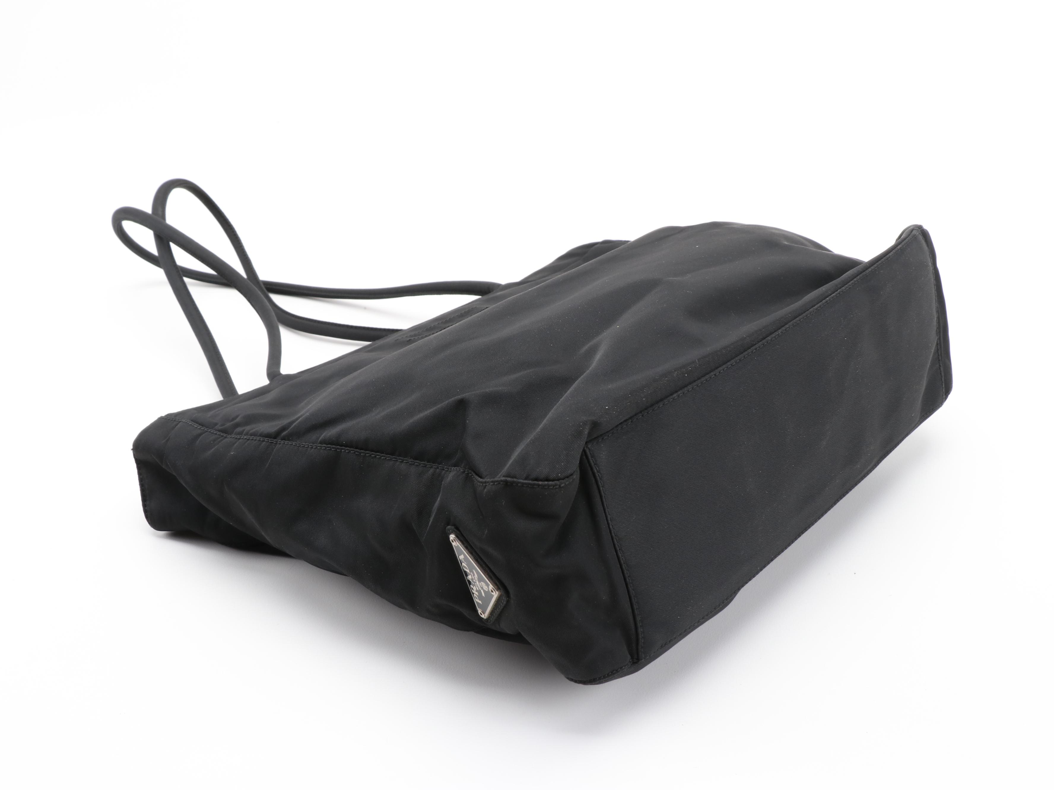 Prada Black Tessuto Nylon Tote Bag