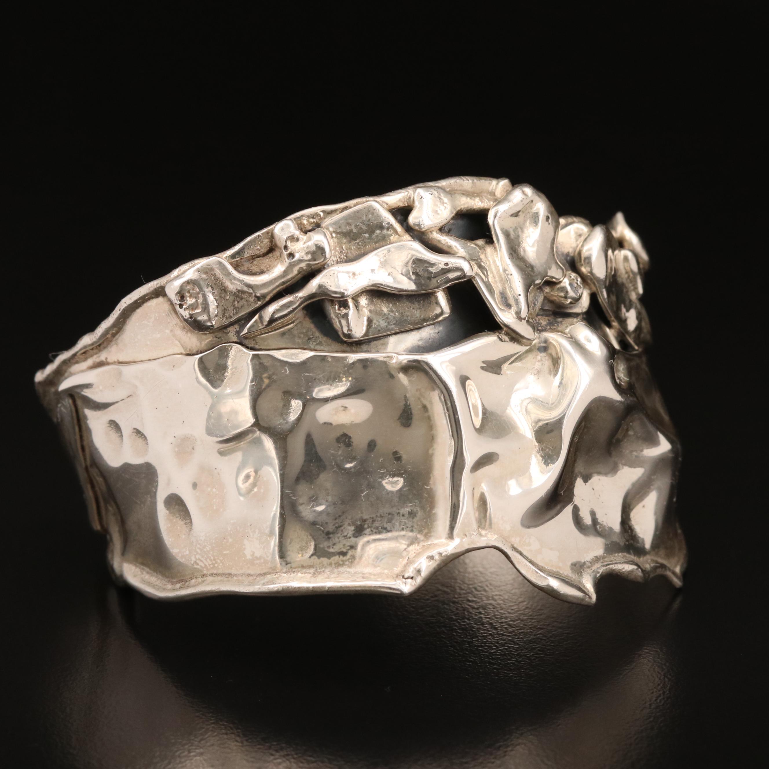 Modernist Don Marksz Sterling Cuff