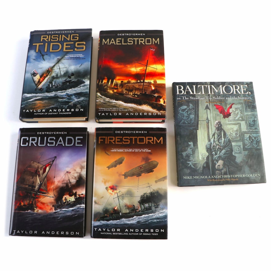 Four Taylor Anderson's "Destroyermen" Series Books, and "Baltimore" Novel