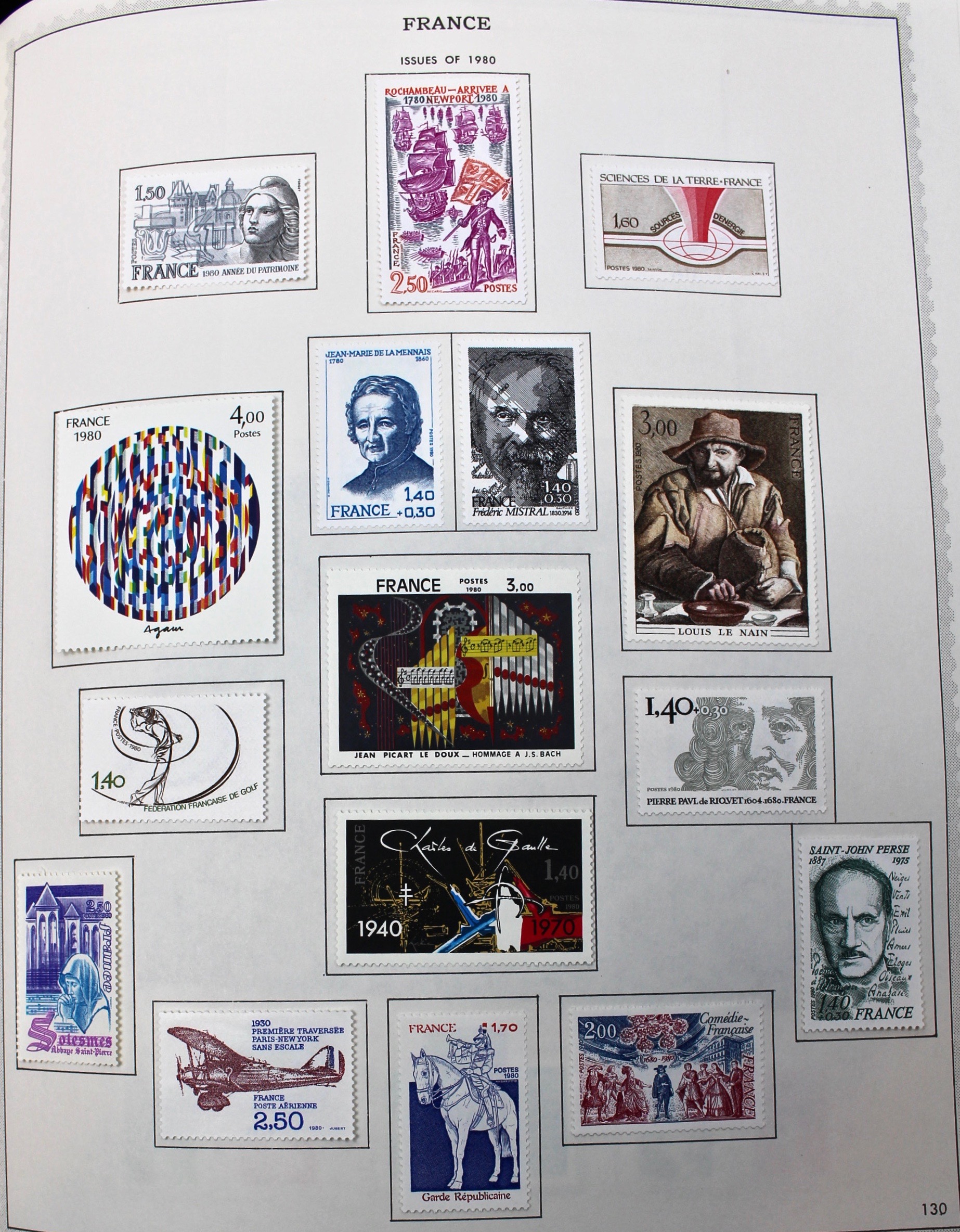 Mint Condition France Postage Stamp Collection, 1950–2001