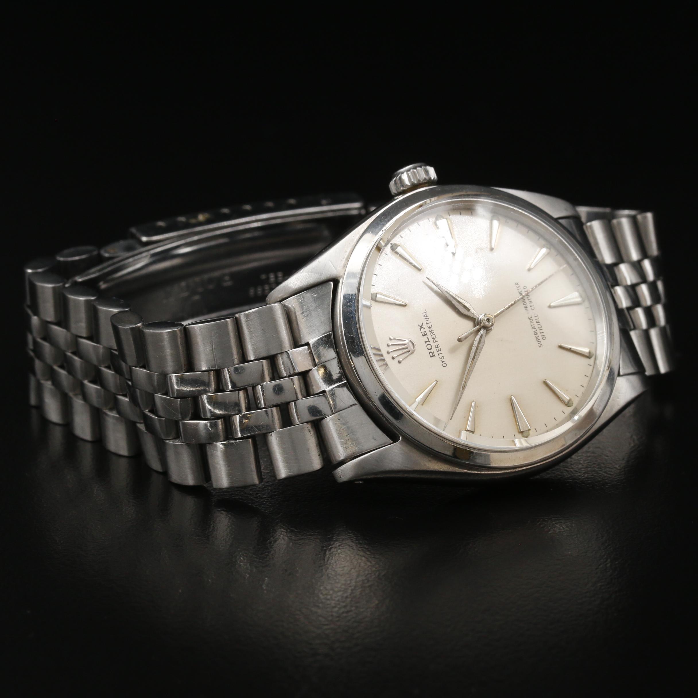 1962 Rolex Oyster Perpetual Stainless Steel Automatic Watch