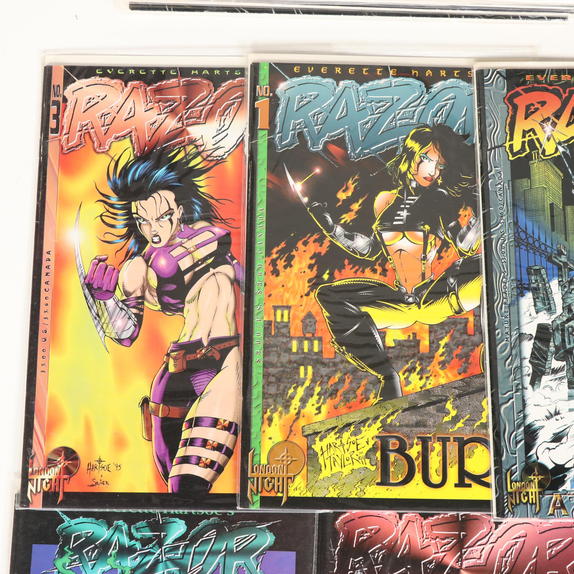 "Razor", "Poizon" and "Lethal Strike" Comic Books
