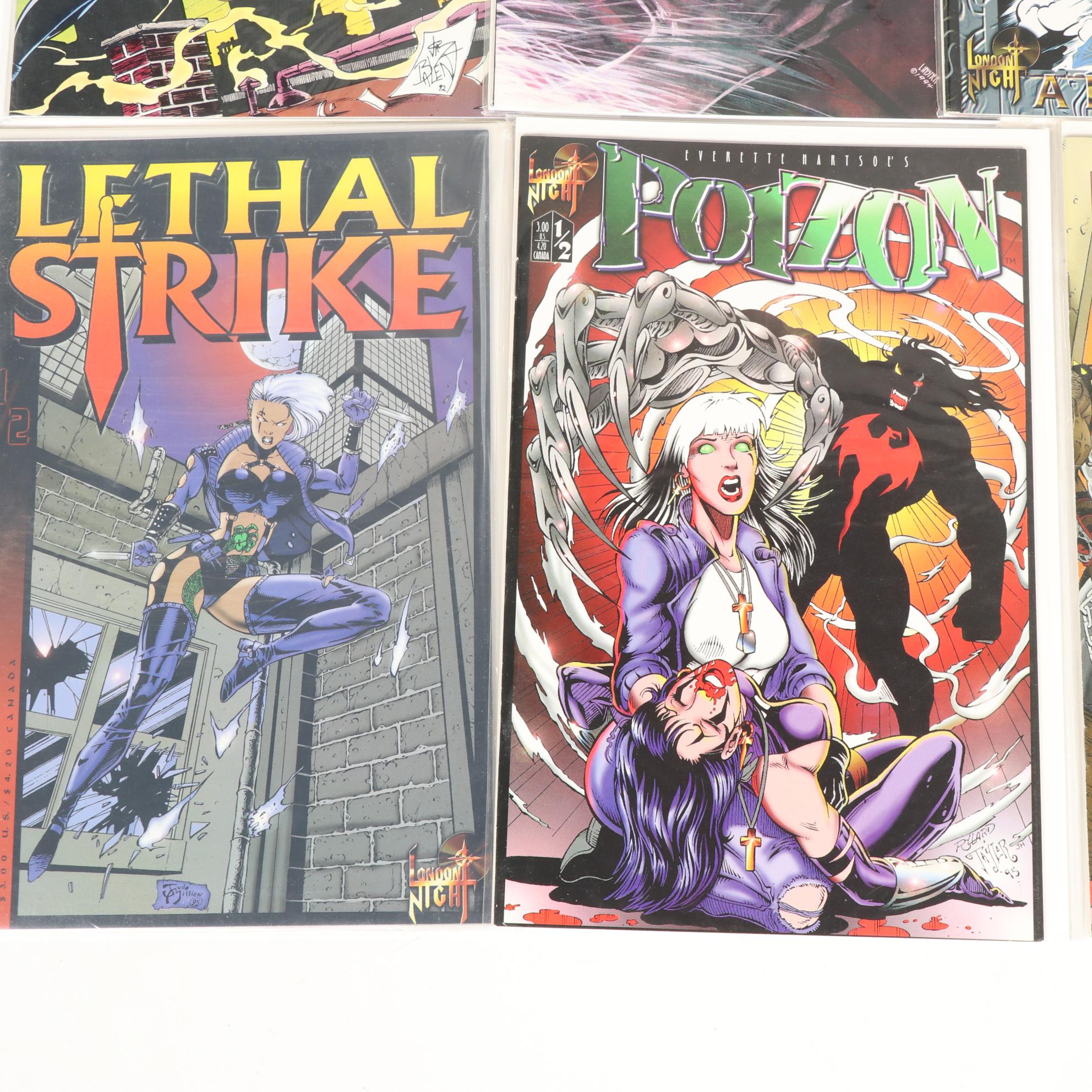 "Razor", "Poizon" and "Lethal Strike" Comic Books