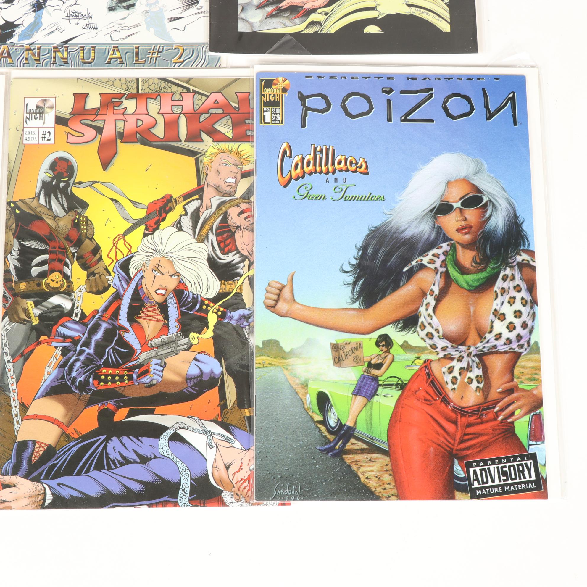 "Razor", "Poizon" and "Lethal Strike" Comic Books