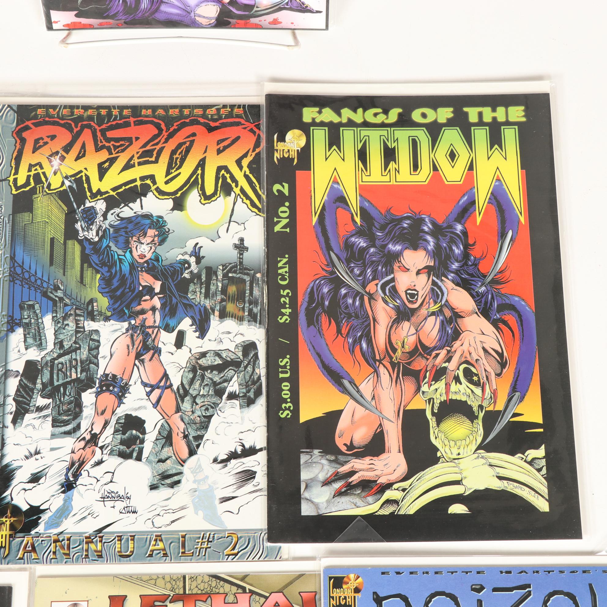"Razor", "Poizon" and "Lethal Strike" Comic Books
