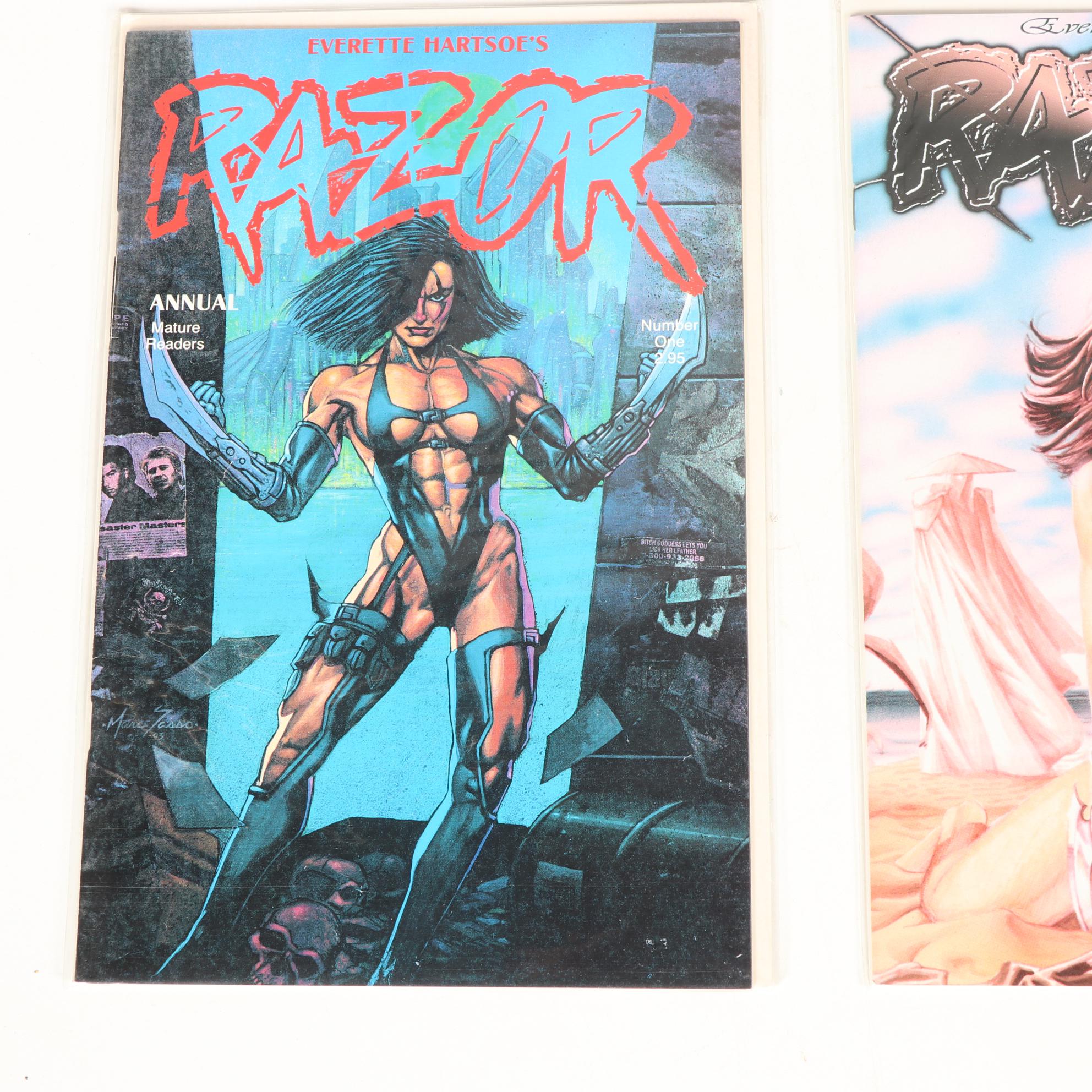 "Razor", "Poizon" and "Lethal Strike" Comic Books