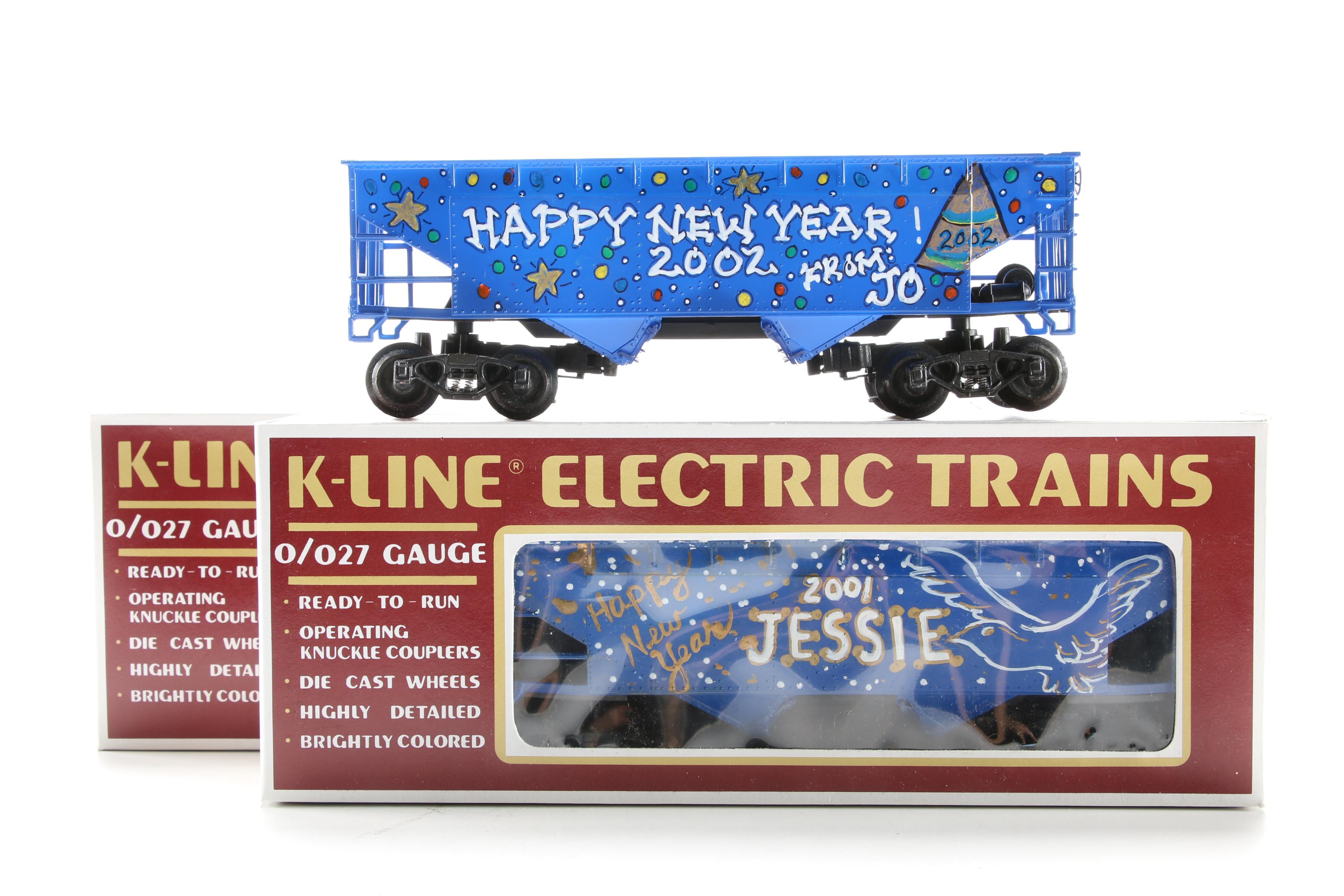 K-Line Electric Trains Freight and Caboose Cars in Original Packaging