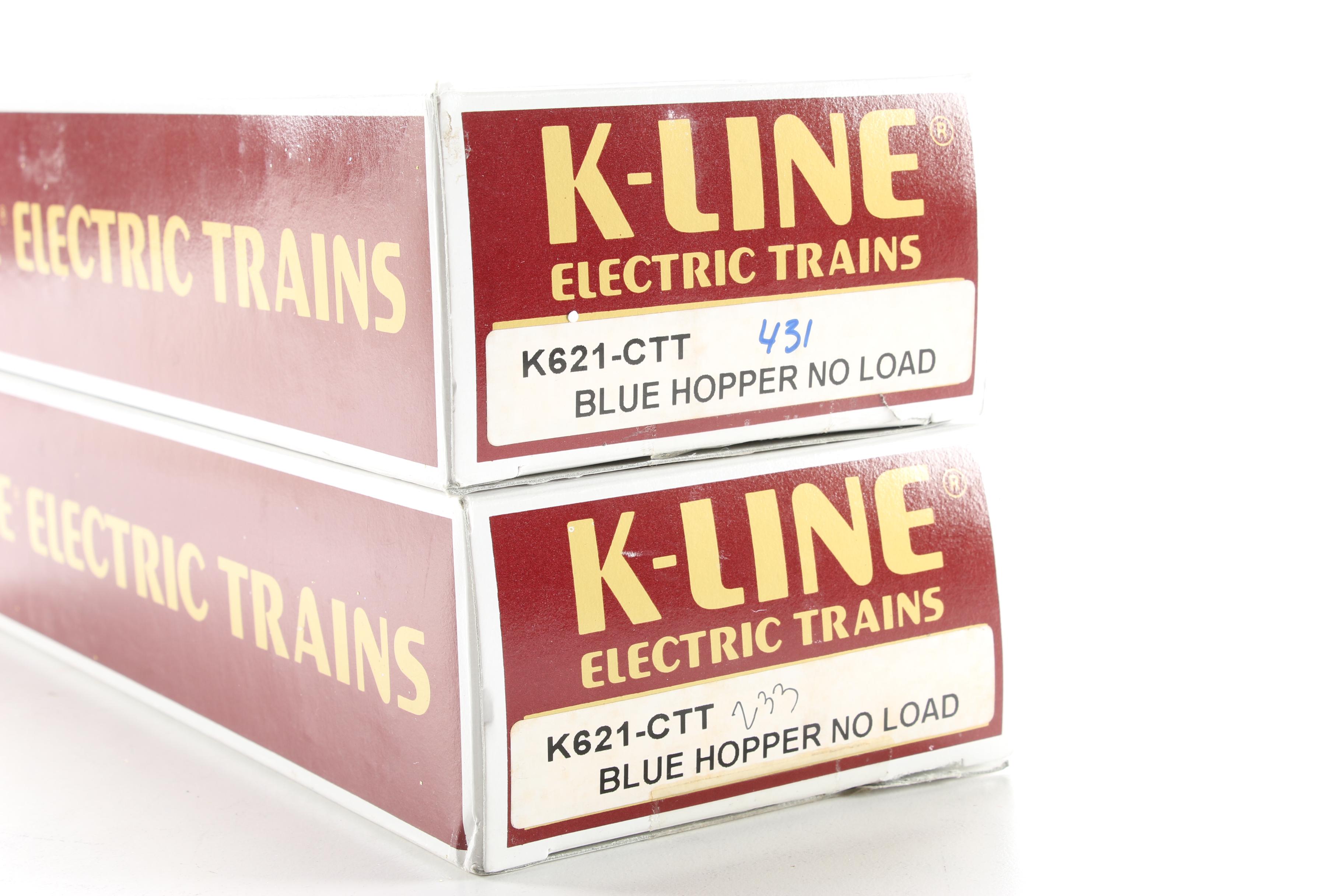 K-Line Electric Trains Freight and Caboose Cars in Original Packaging