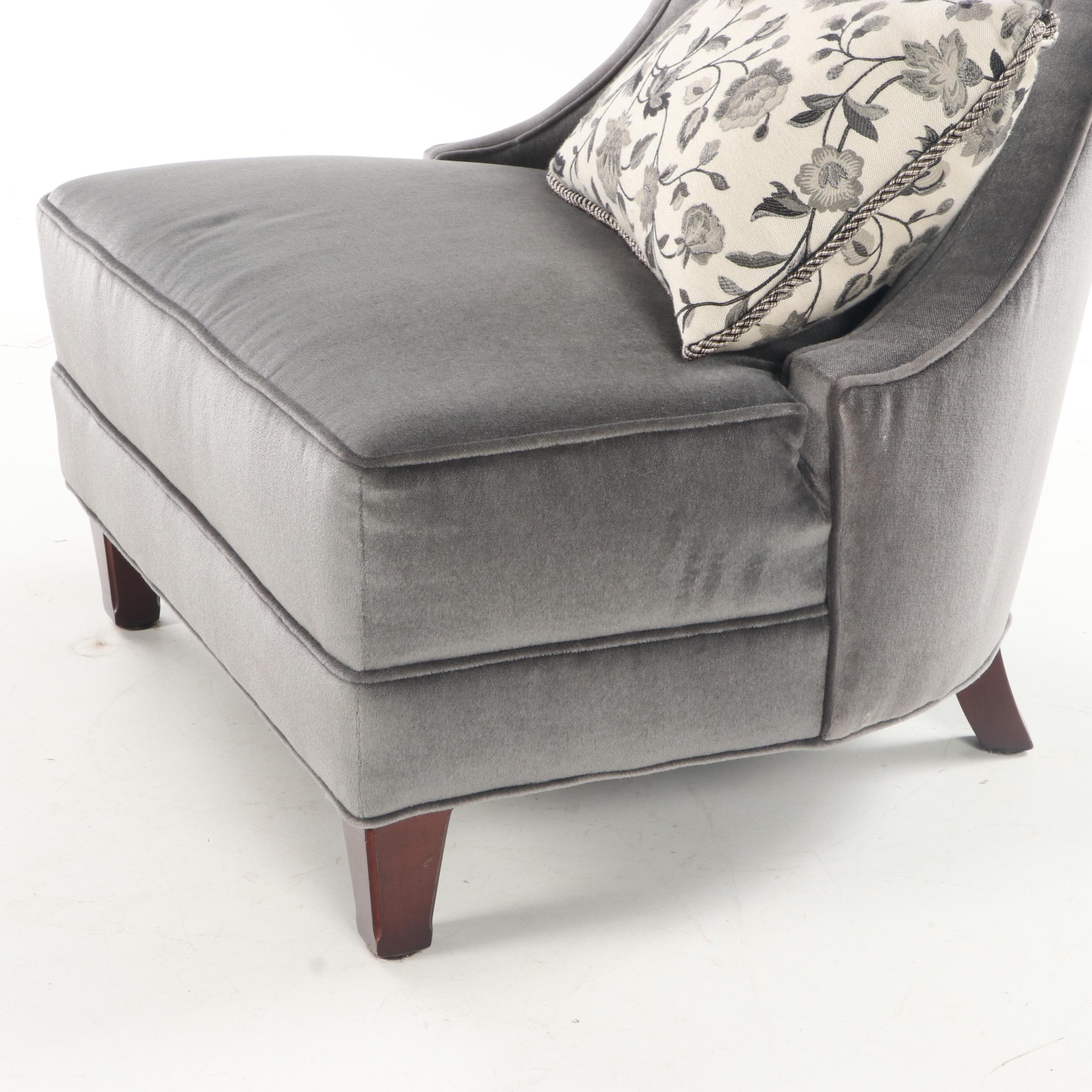 Baker "Sorbonne" Contemporary Upholstered Slipper Chair