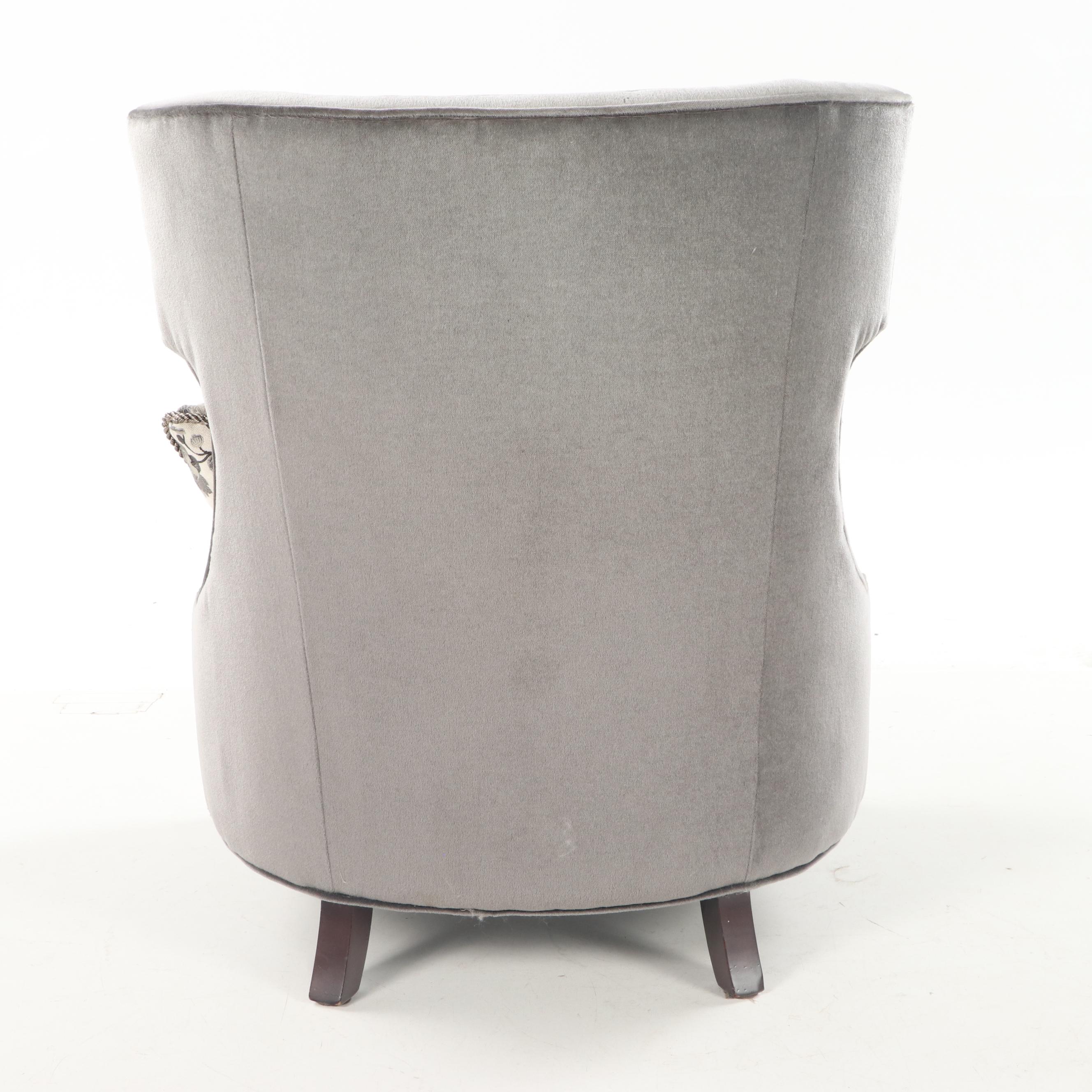 Baker "Sorbonne" Contemporary Upholstered Slipper Chair