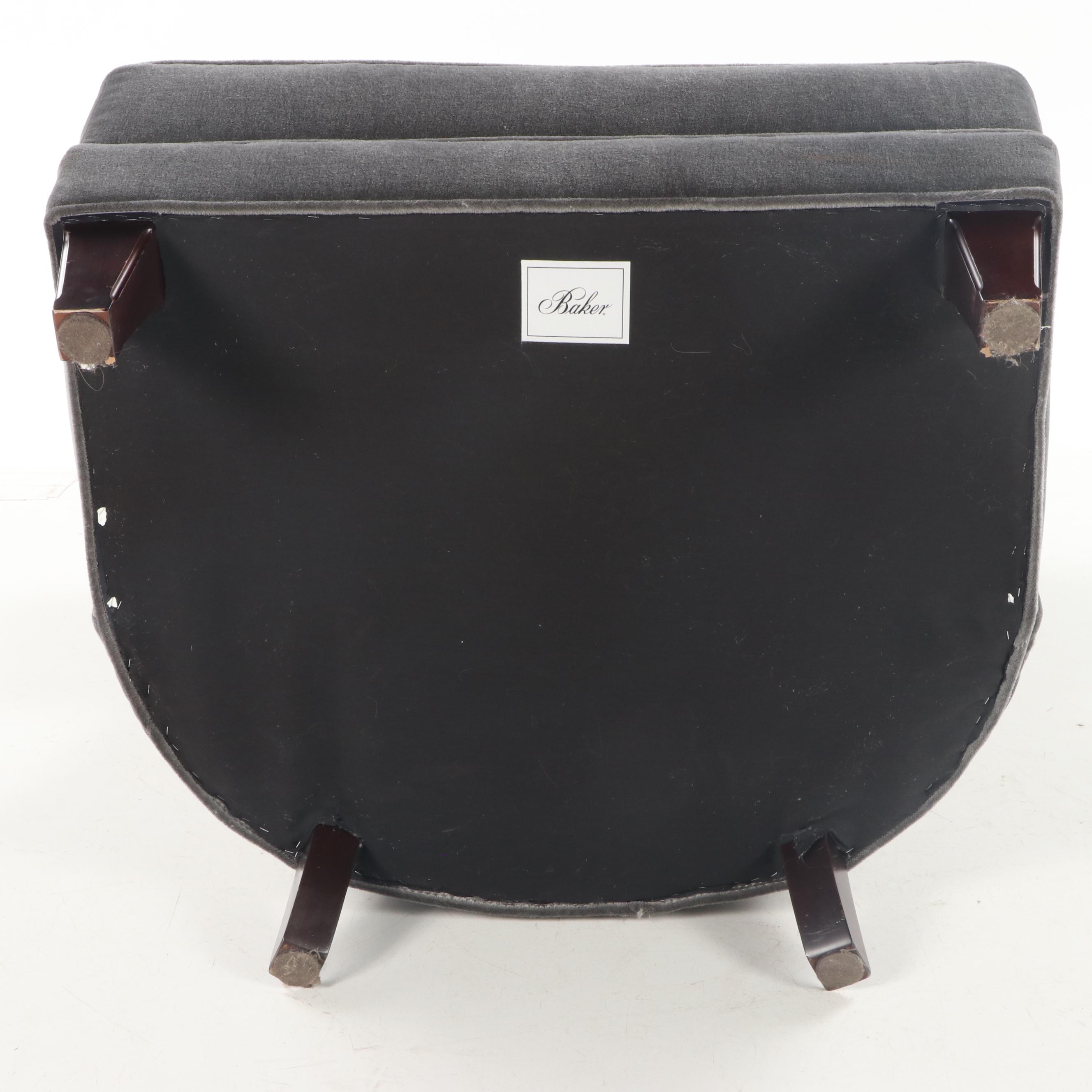 Baker "Sorbonne" Contemporary Upholstered Slipper Chair