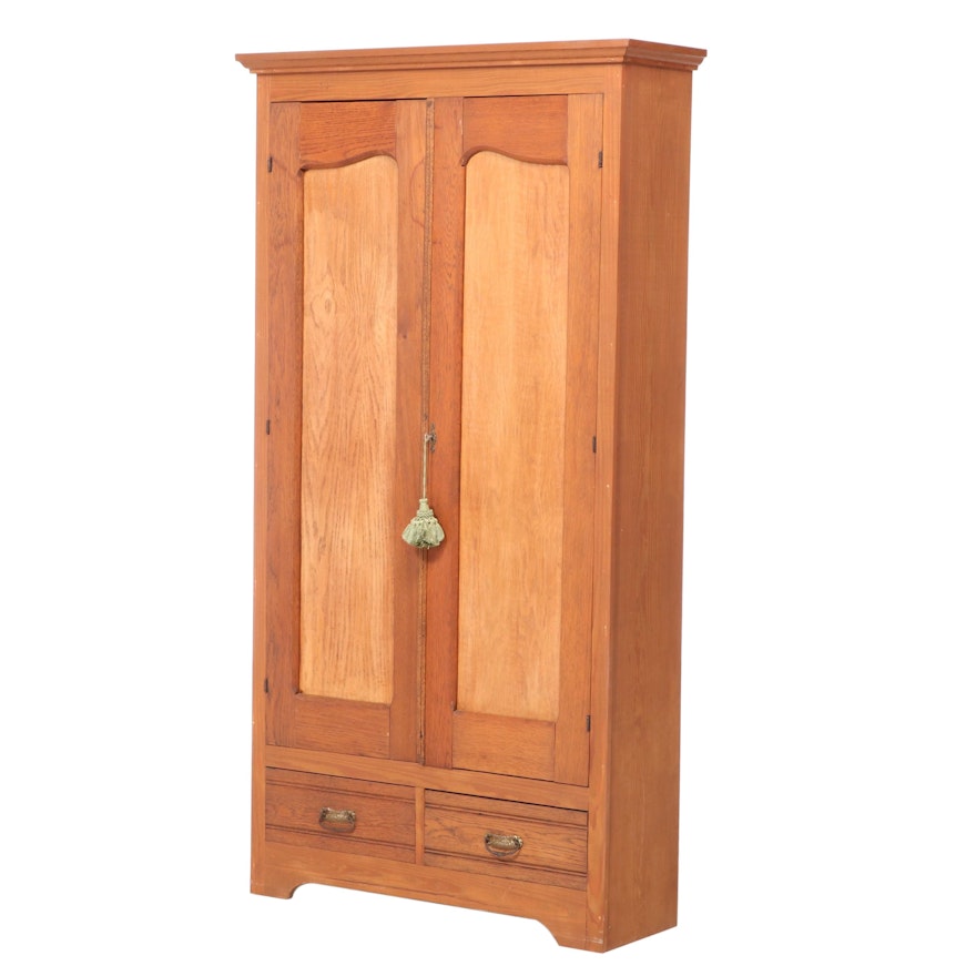 Victorian Style Pine and Oak Cupboard