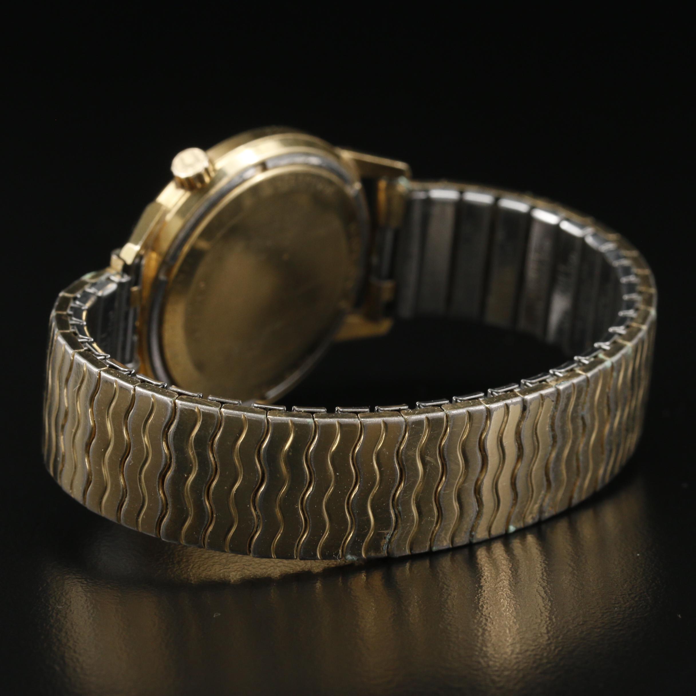 1967 Bulova Accutron Calendar "H" 14K Gold Tuning Fork Watch