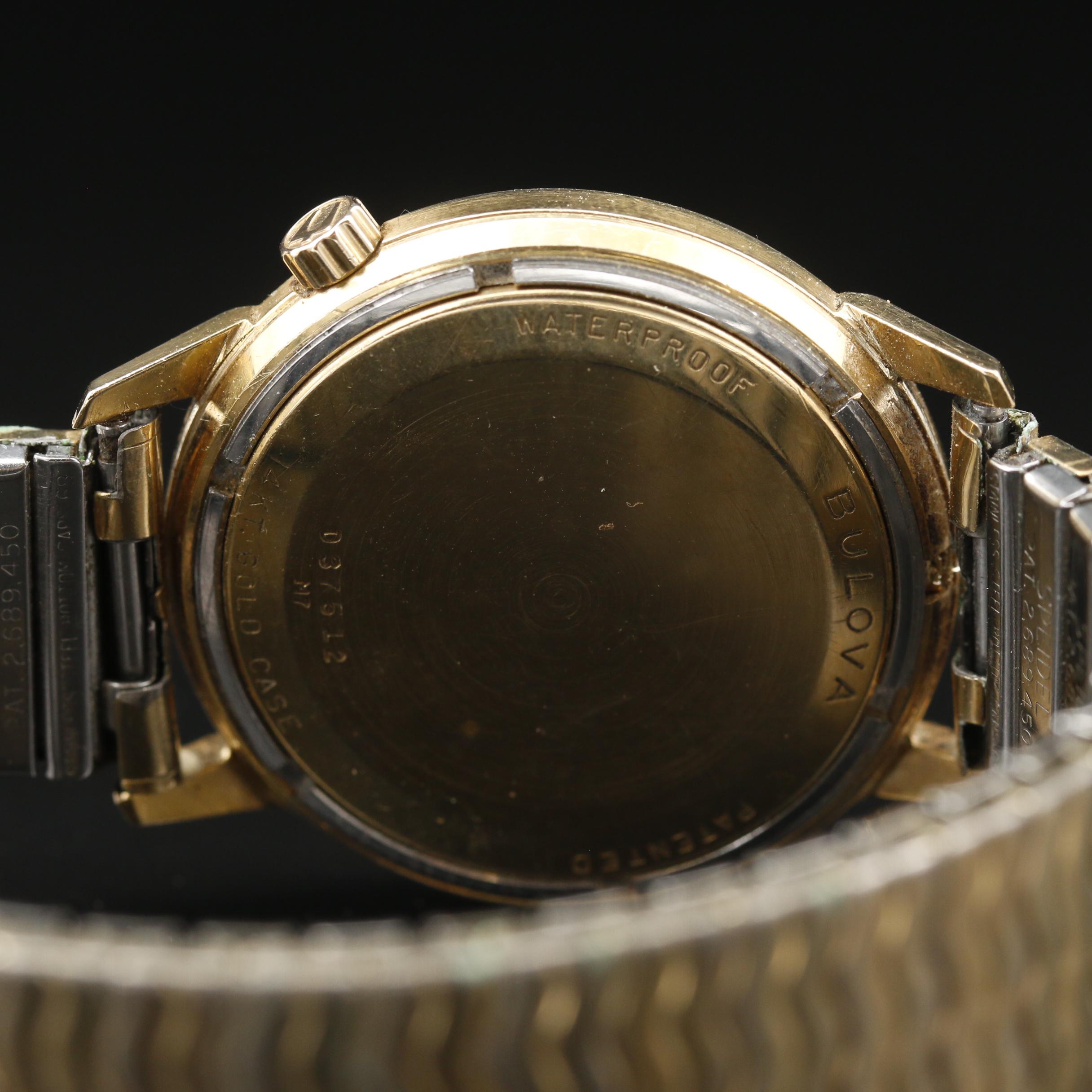 1967 Bulova Accutron Calendar "H" 14K Gold Tuning Fork Watch