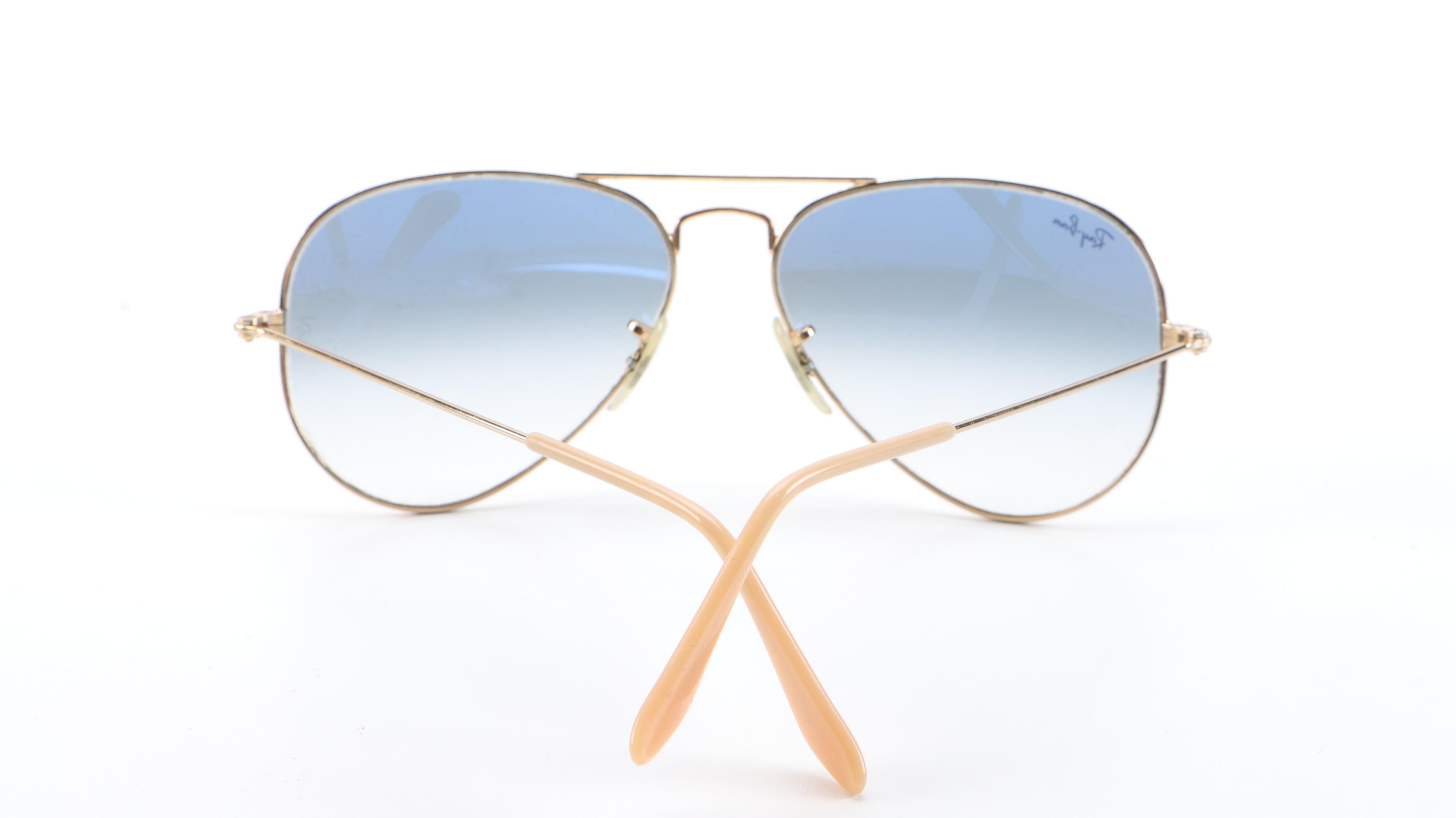 Ray-Ban RB3025 Aviator Large Metal Sunglasses with Case