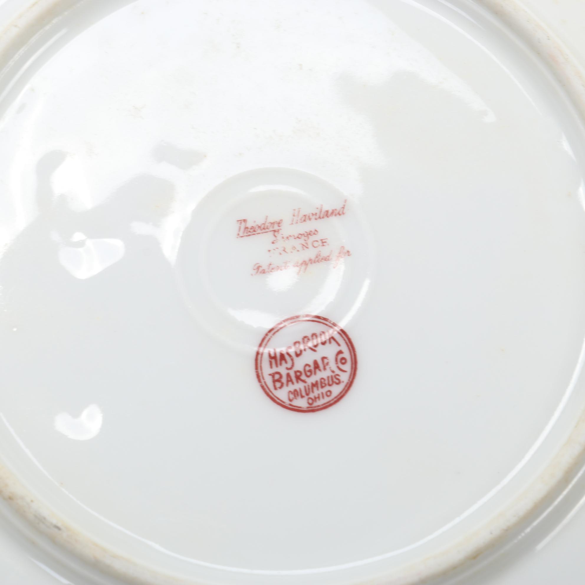 Dresden Plaue-Schierholz Flower Place Card Holders and Other Porcelain, Antique