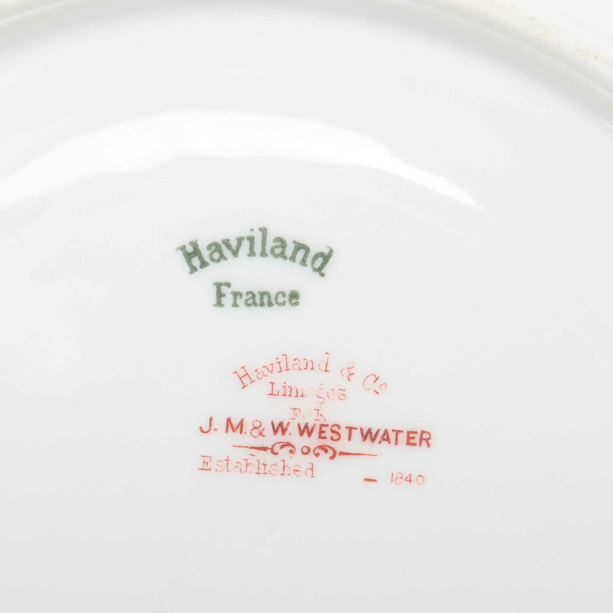 Dresden Plaue-Schierholz Flower Place Card Holders and Other Porcelain, Antique