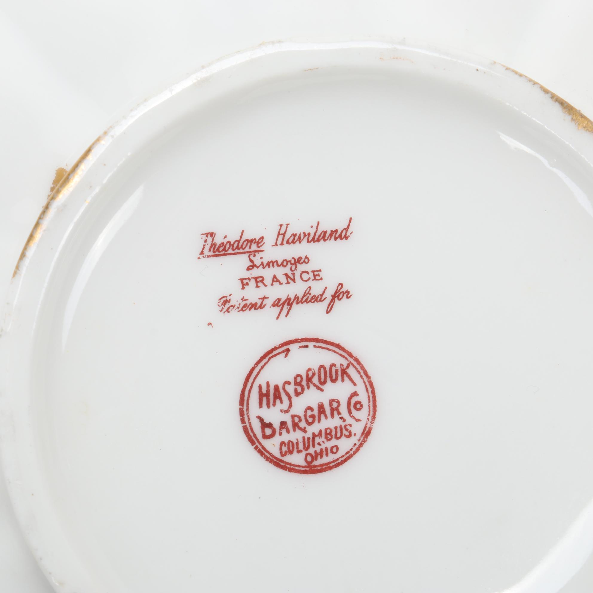 Dresden Plaue-Schierholz Flower Place Card Holders and Other Porcelain, Antique